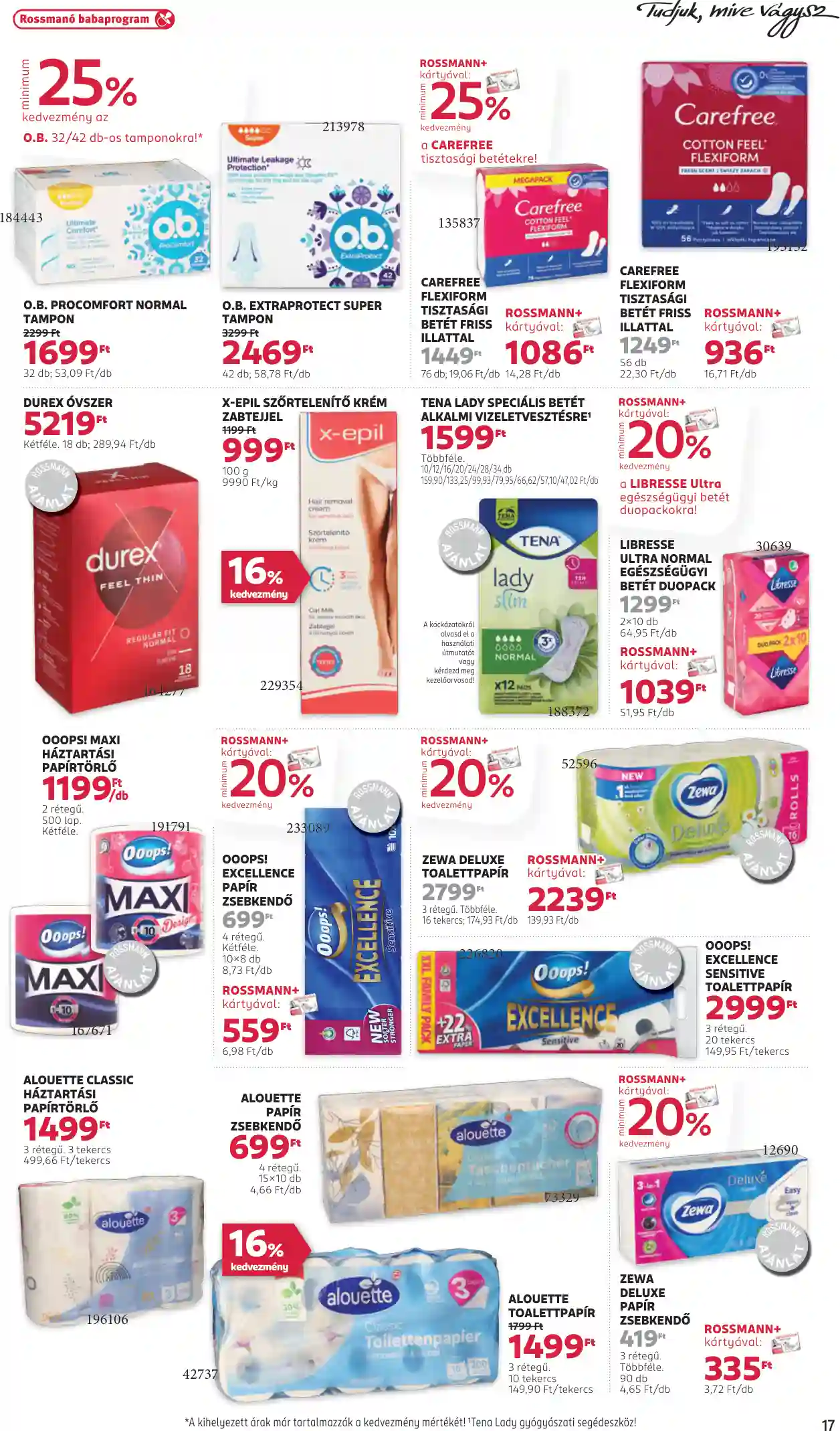 Rossmann akciós újság 3. hét (11 oldal)