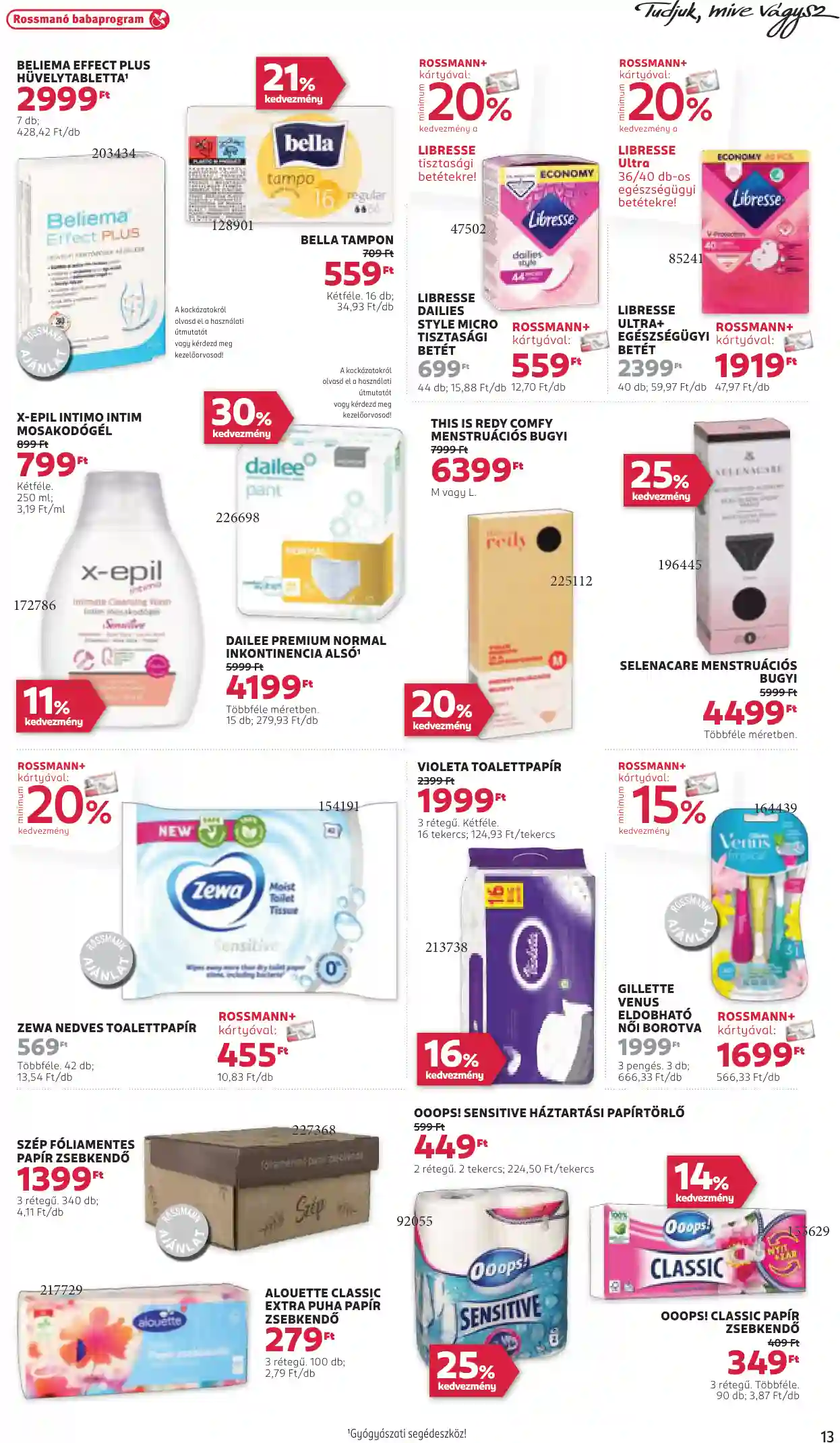 Rossmann akciós újság 5. hét (7 oldal)