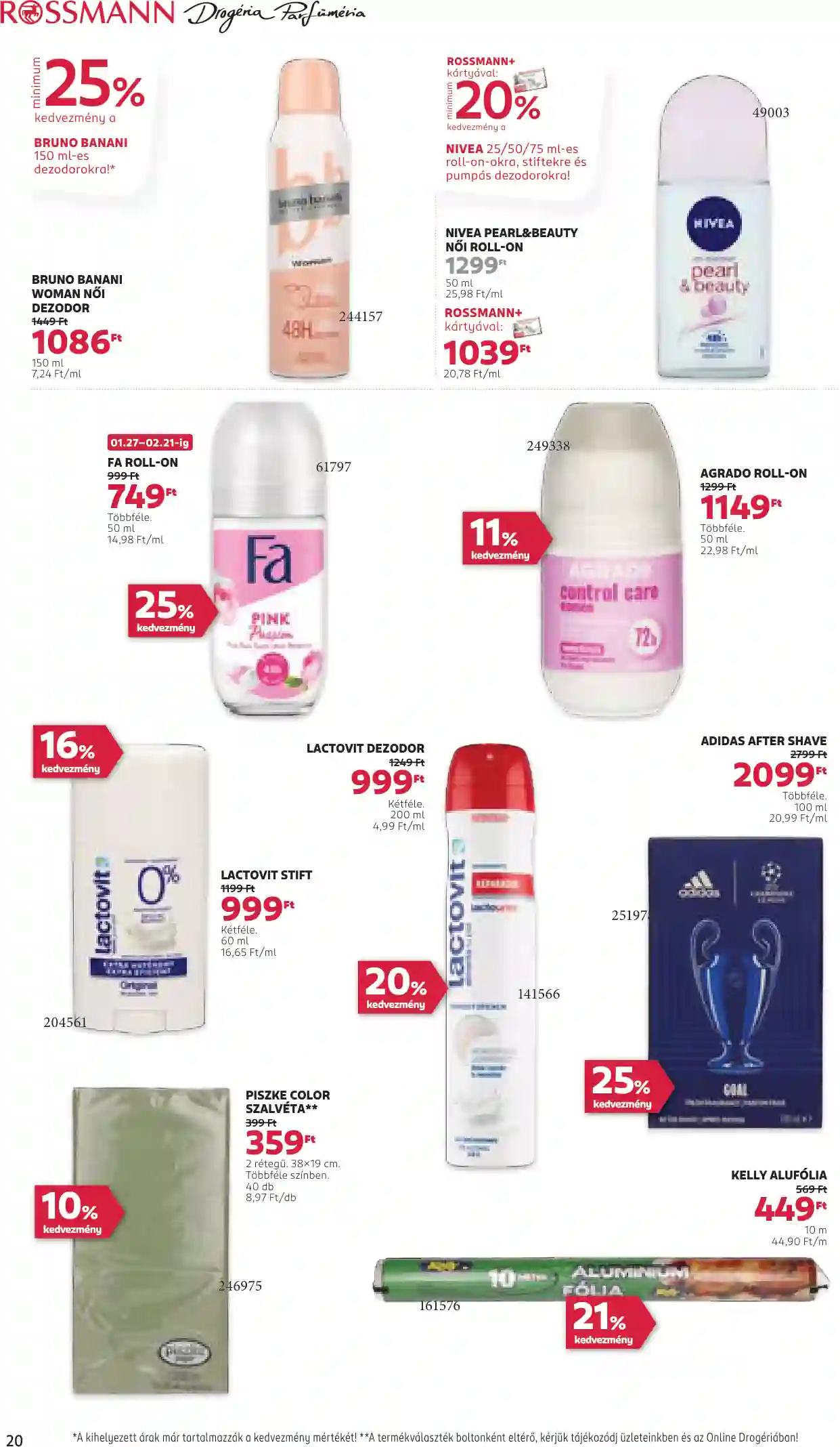 Rossmann akciós újság 7. hét (15 oldal)