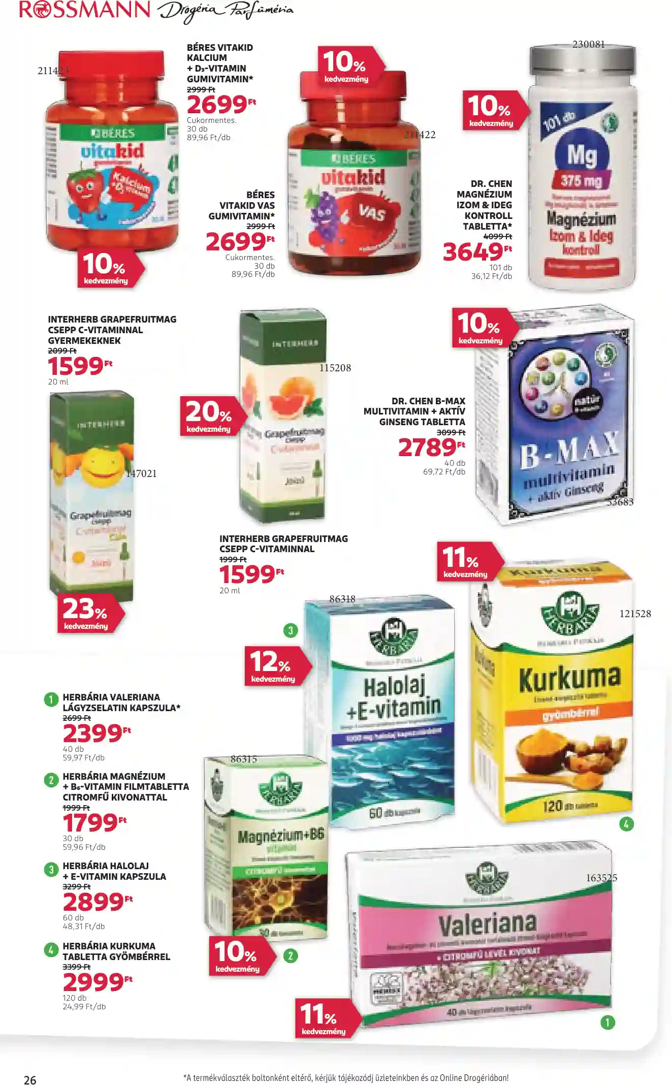 Rossmann akciós újság 7. hét (21 oldal)