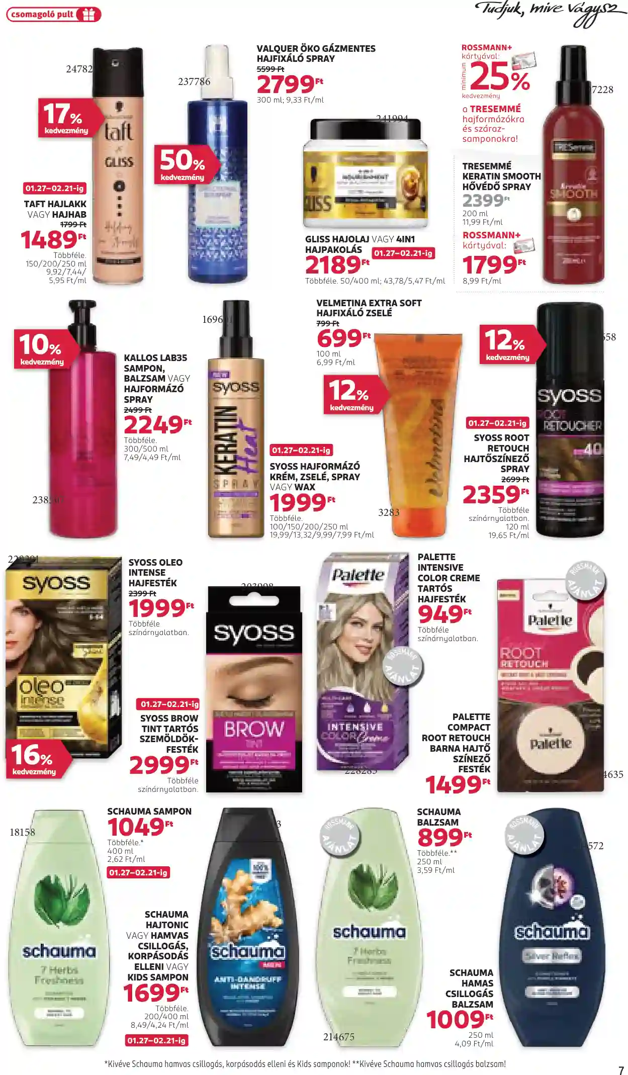 Rossmann akciós újság 7. hét (30 oldal)