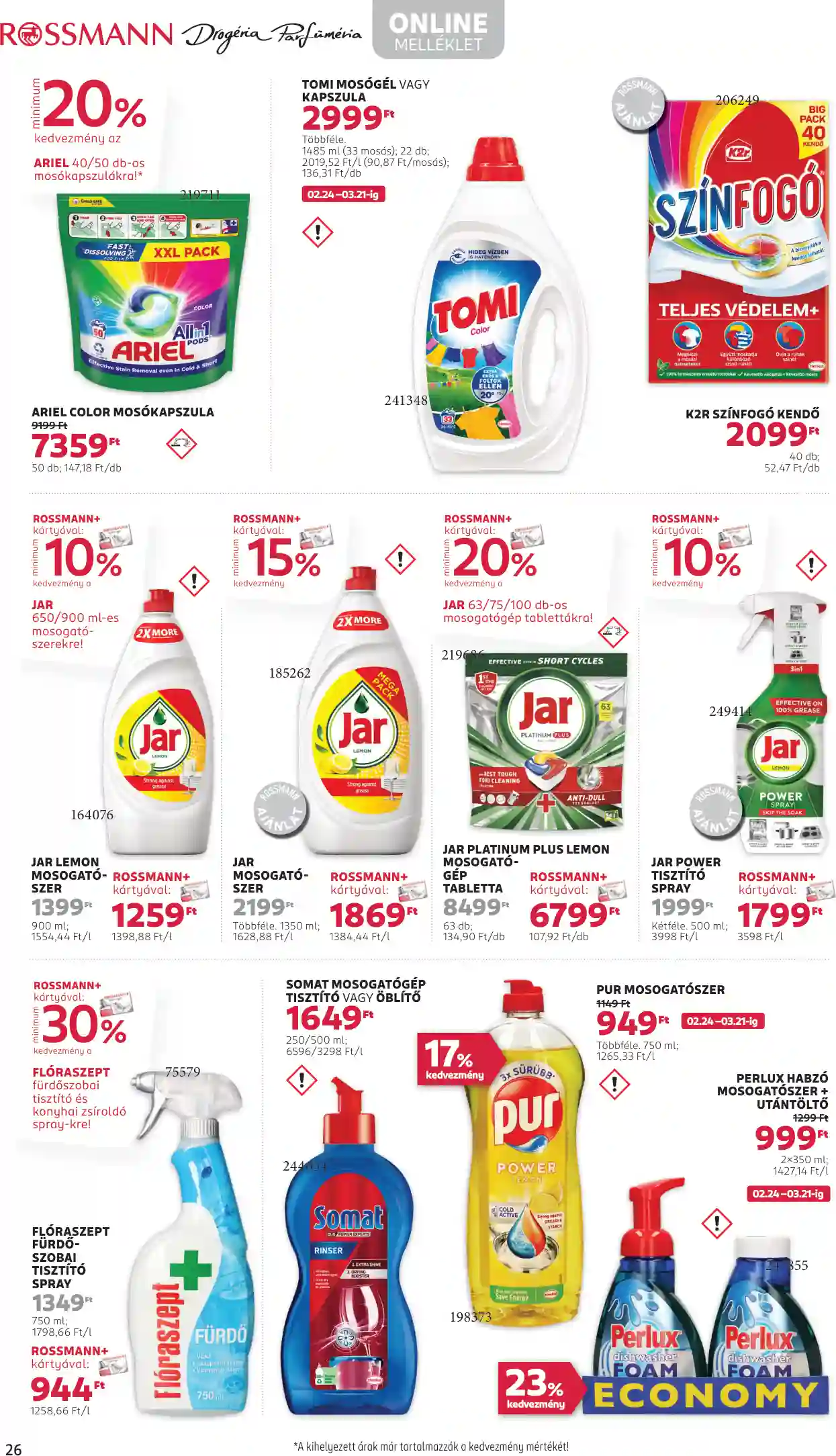 Rossmann akciós újság 9. hét (23 oldal)