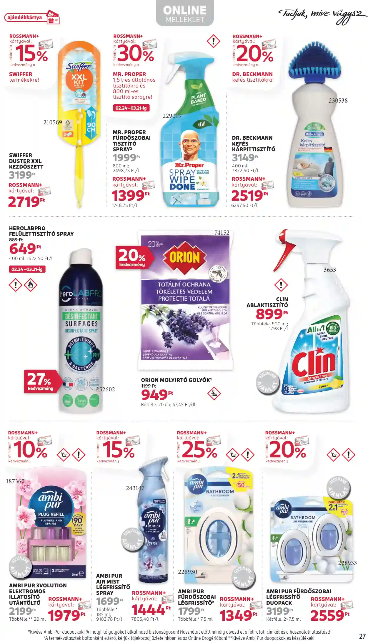 Rossmann akciós újság 9. hét (25 oldal)