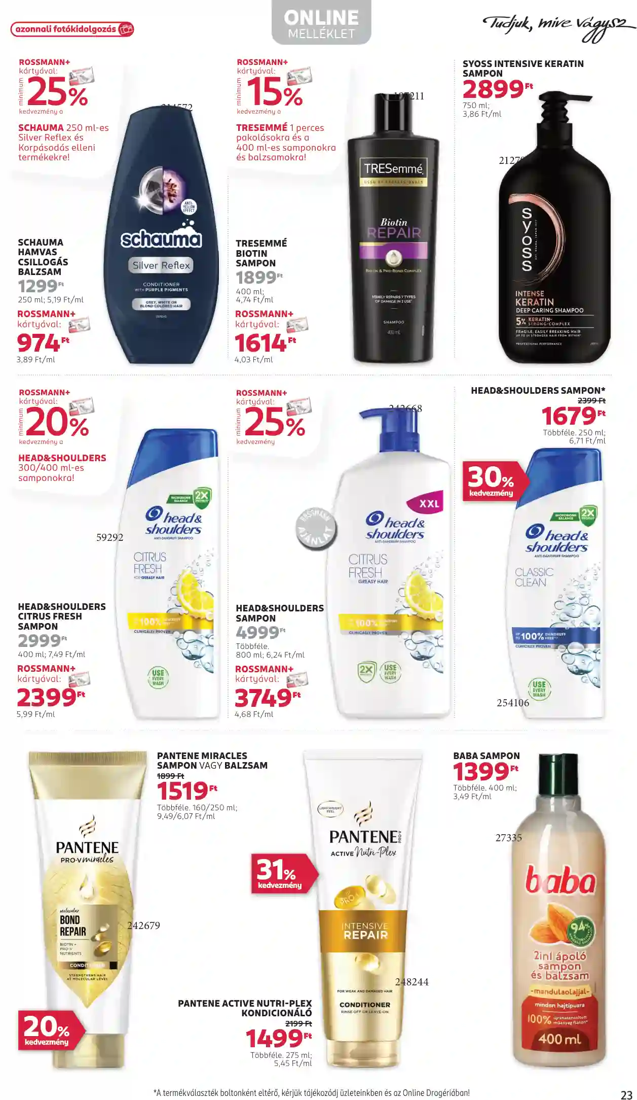 Rossmann akciós újság 11. hét (18 oldal)