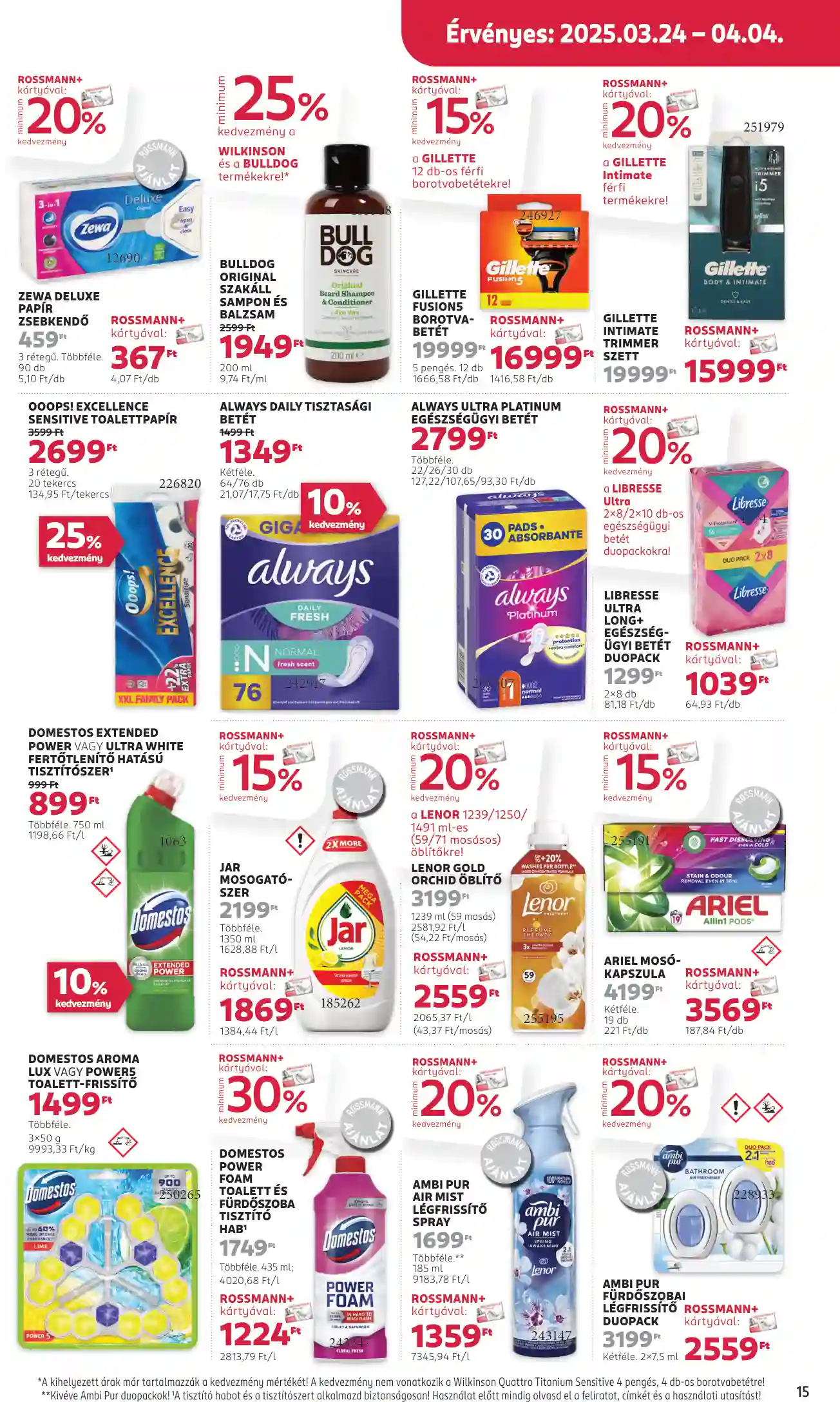 Rossmann akciós újság 13. hét (9 oldal)
