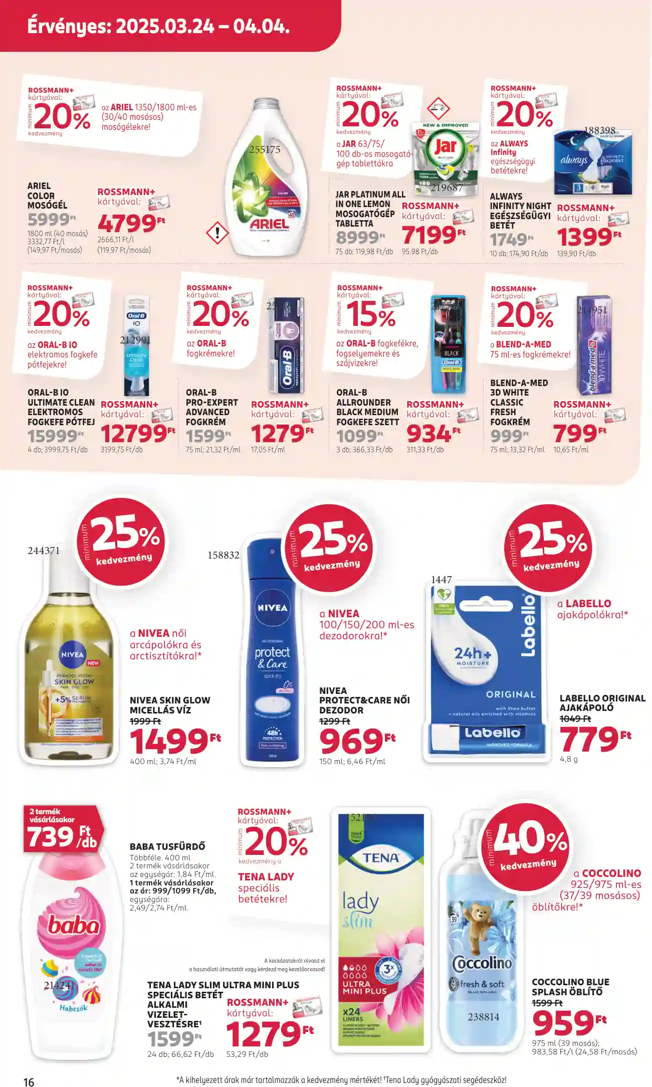 Rossmann akciós újság 13. hét (10 oldal)