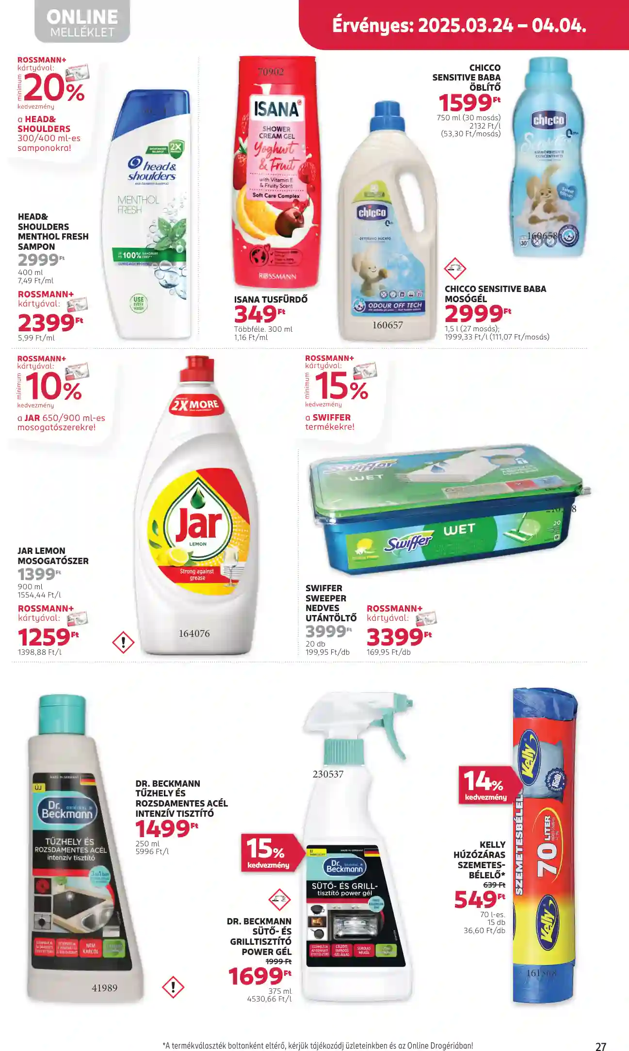Rossmann akciós újság 13. hét (22 oldal)