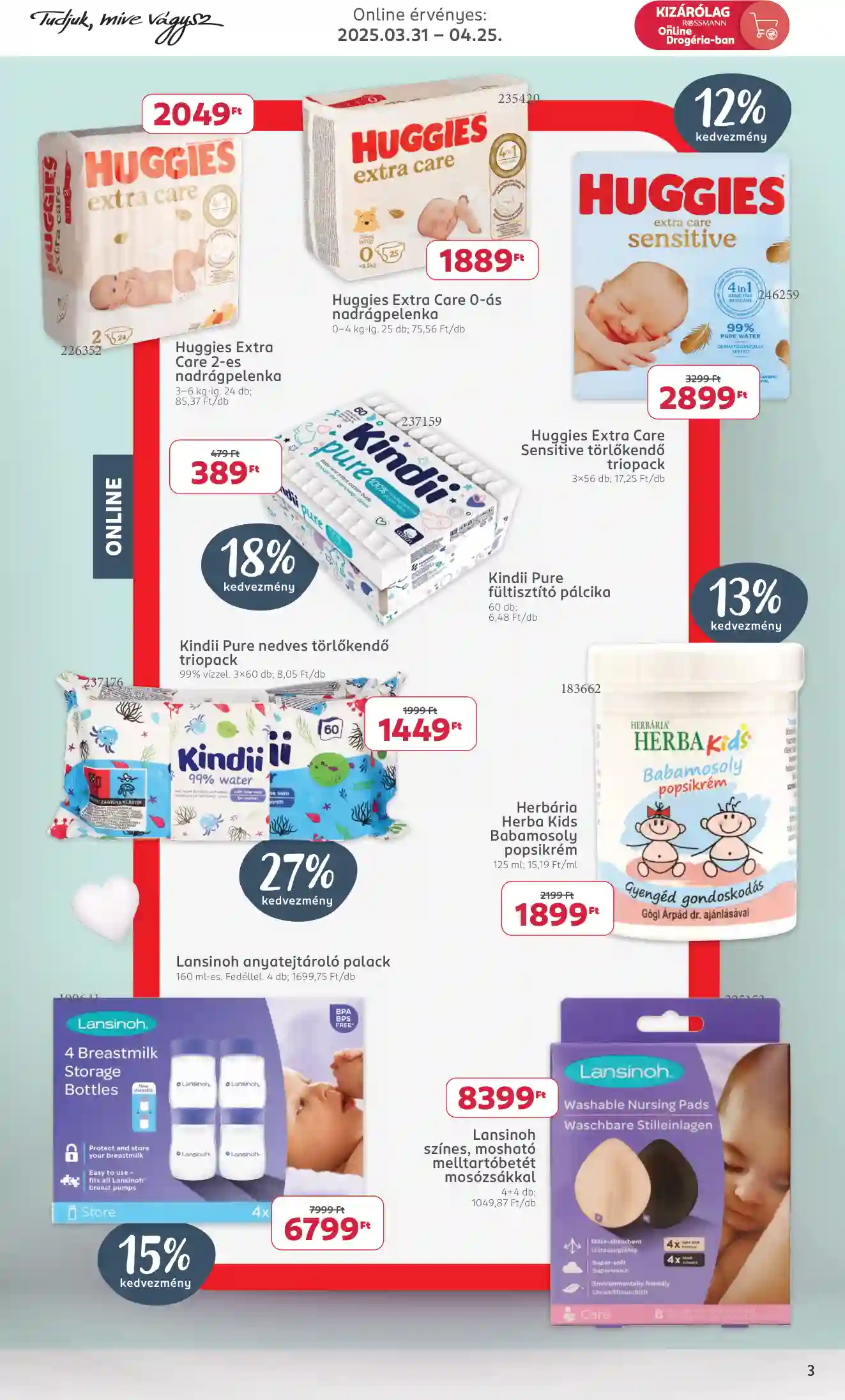 Rossmann akciós újság 14. hét (3 oldal)
