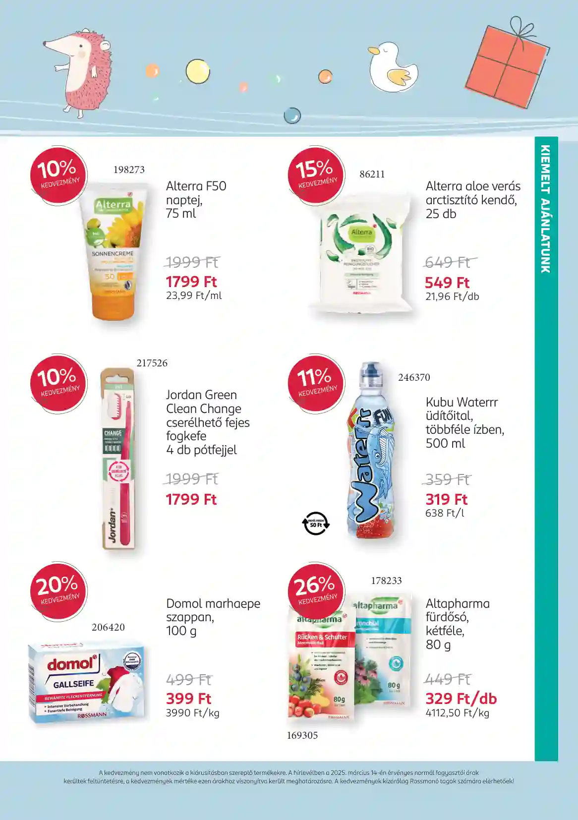 Rossmann akciós újság 14. hét (5 oldal)