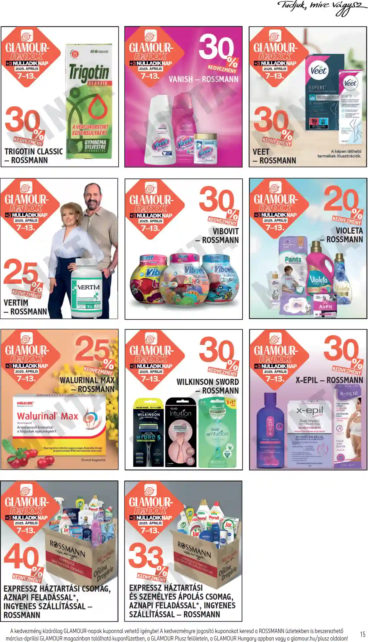 Rossmann akciós újság 15. hét (7 oldal)