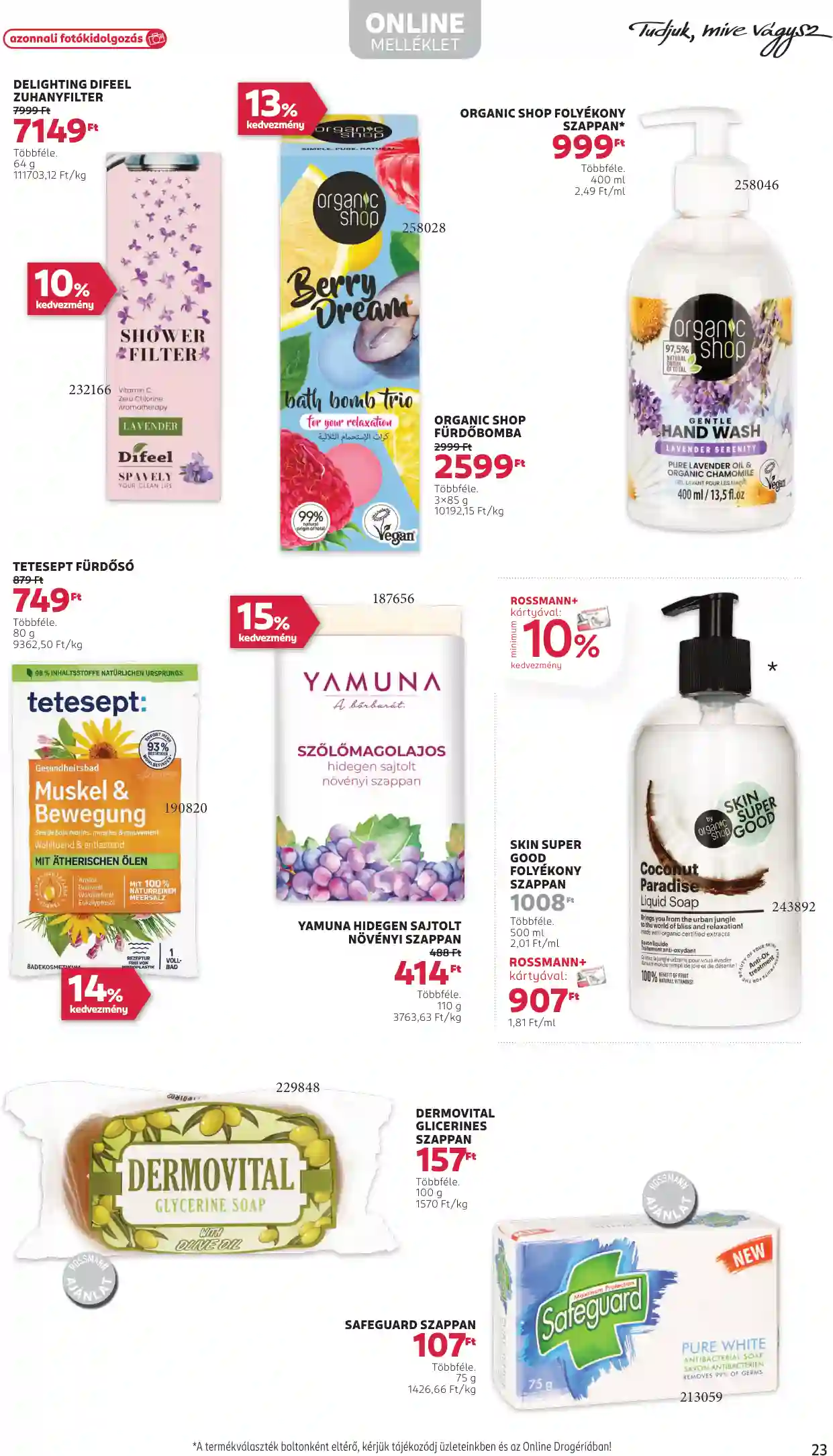 Rossmann akciós újság 23. hét (18 oldal)