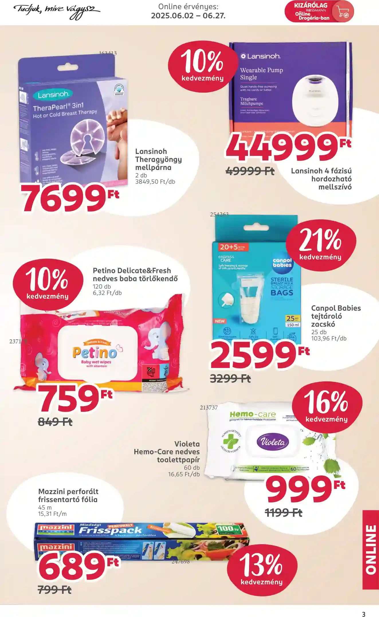 Rossmann akciós újság 23. hét (3 oldal)