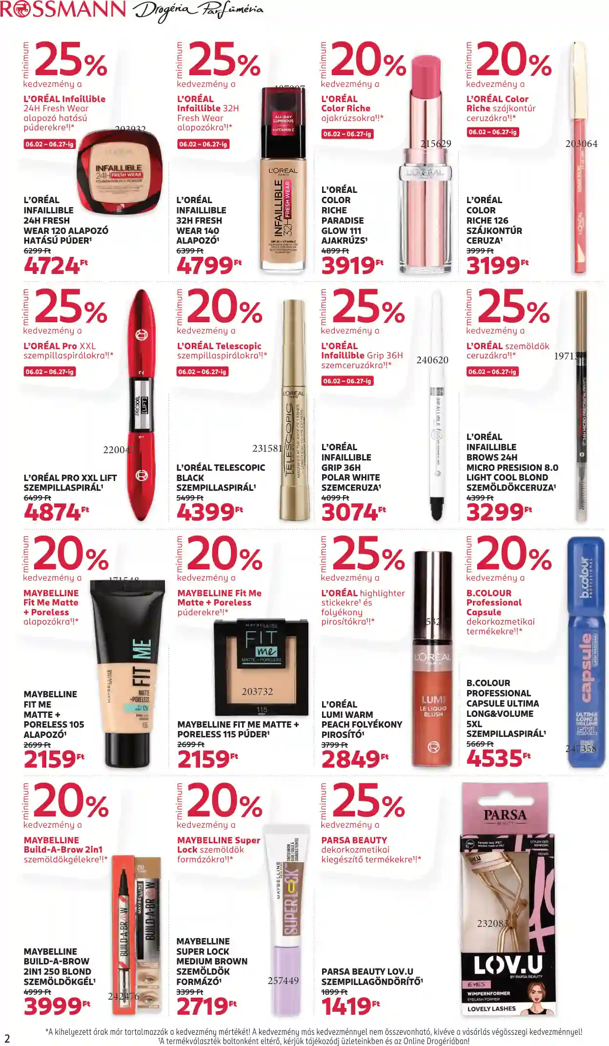 Rossmann akciós újság 25. hét (2 oldal)