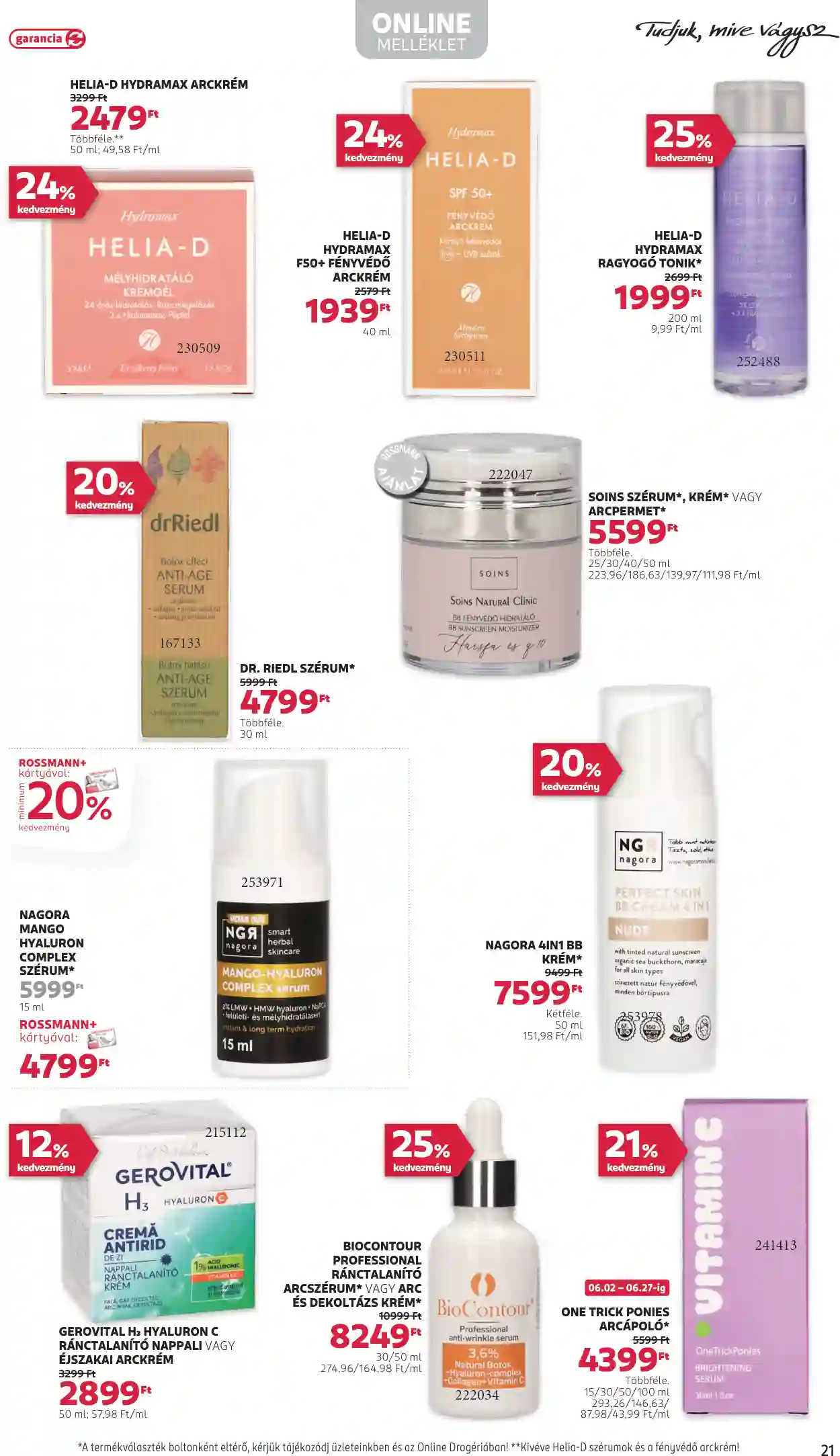 Rossmann akciós újság 25. hét (16 oldal)