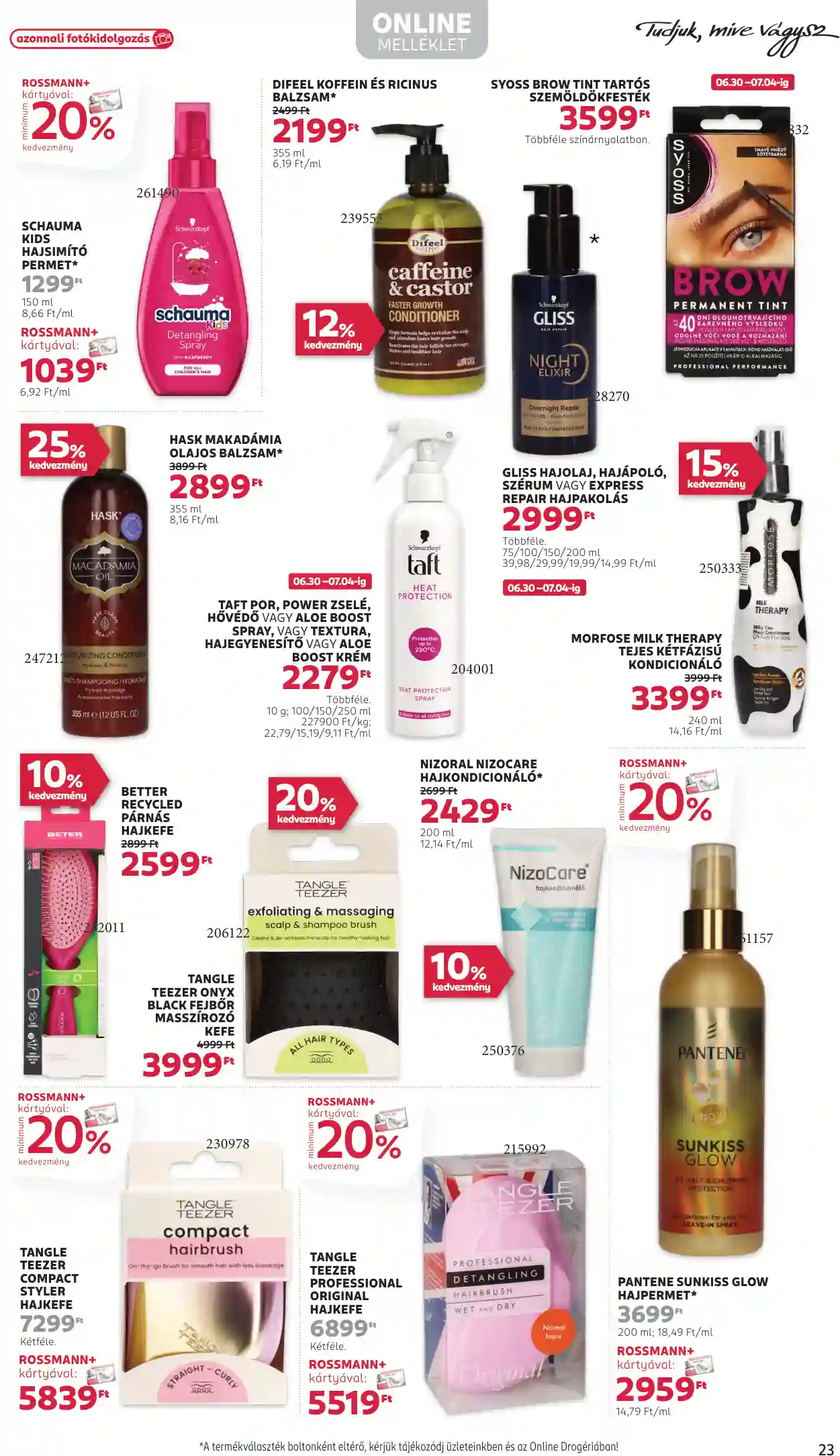 Rossmann akciós újság 27. hét (18 oldal)