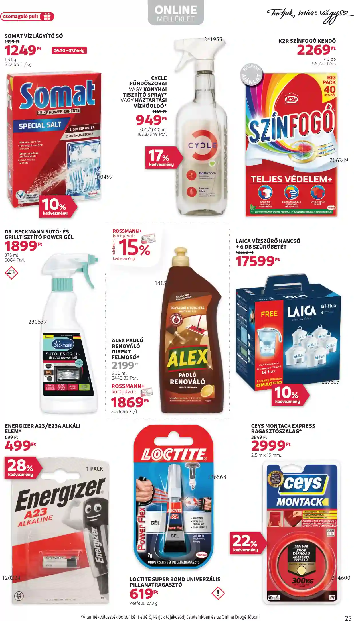 Rossmann akciós újság 27. hét (20 oldal)