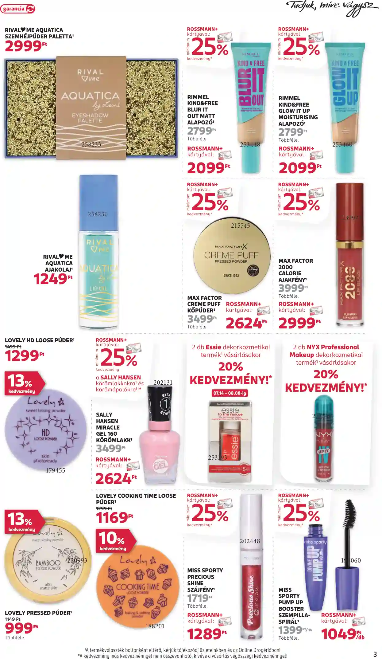 Rossmann akciós újság 29. hét (13 oldal)