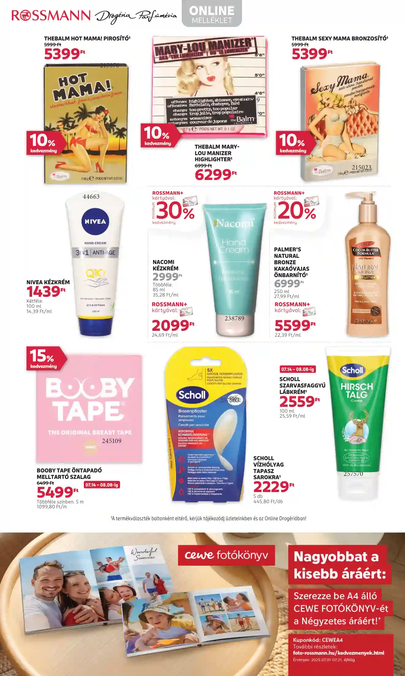 Rossmann akciós újság 29. hét (15 oldal)