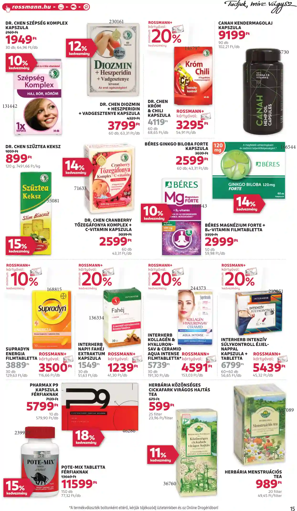 Rossmann akciós újság 31. hét (9 oldal)