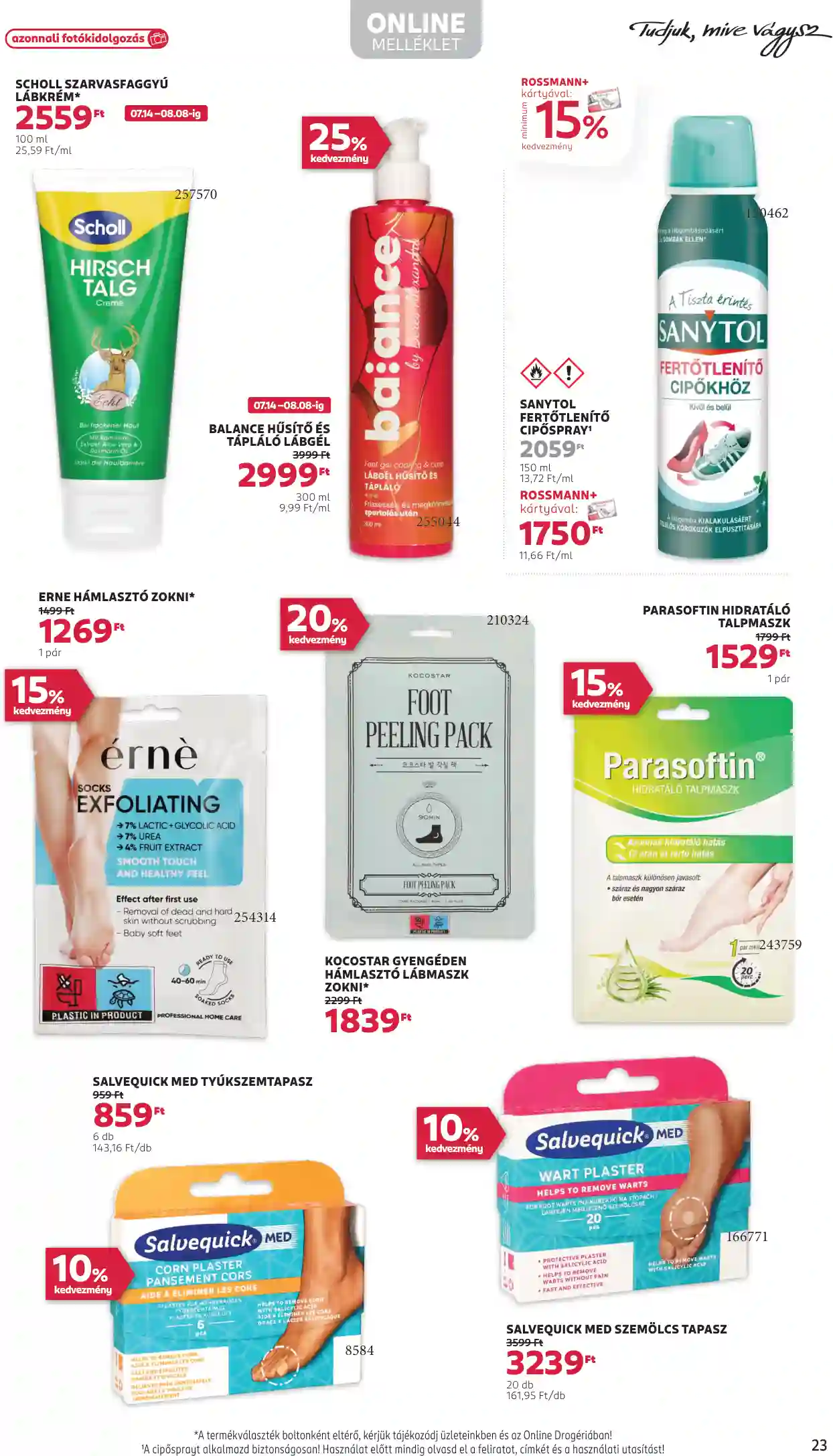 Rossmann akciós újság 31. hét (18 oldal)