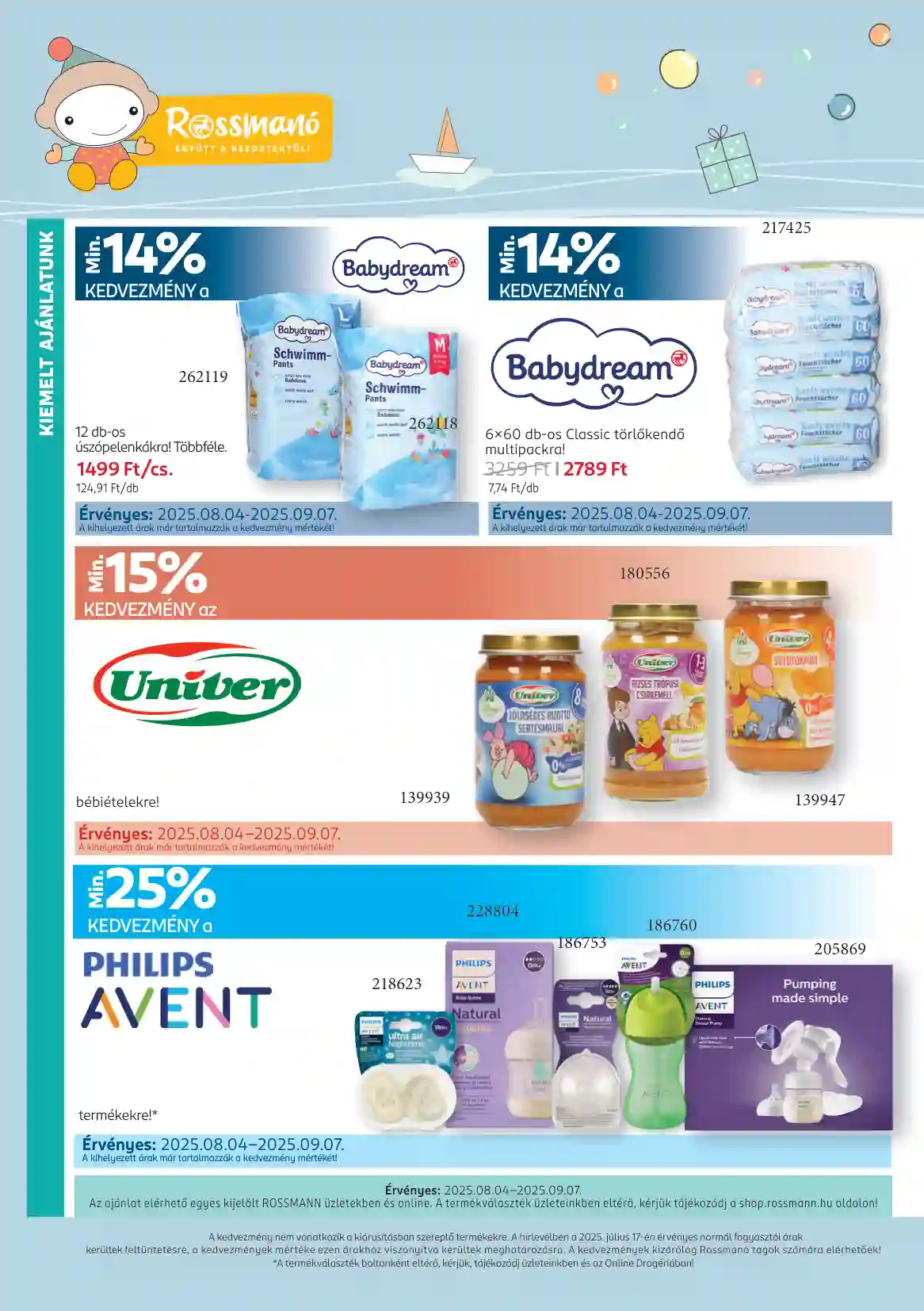 Rossmann akciós újság 32. hét (2 oldal)