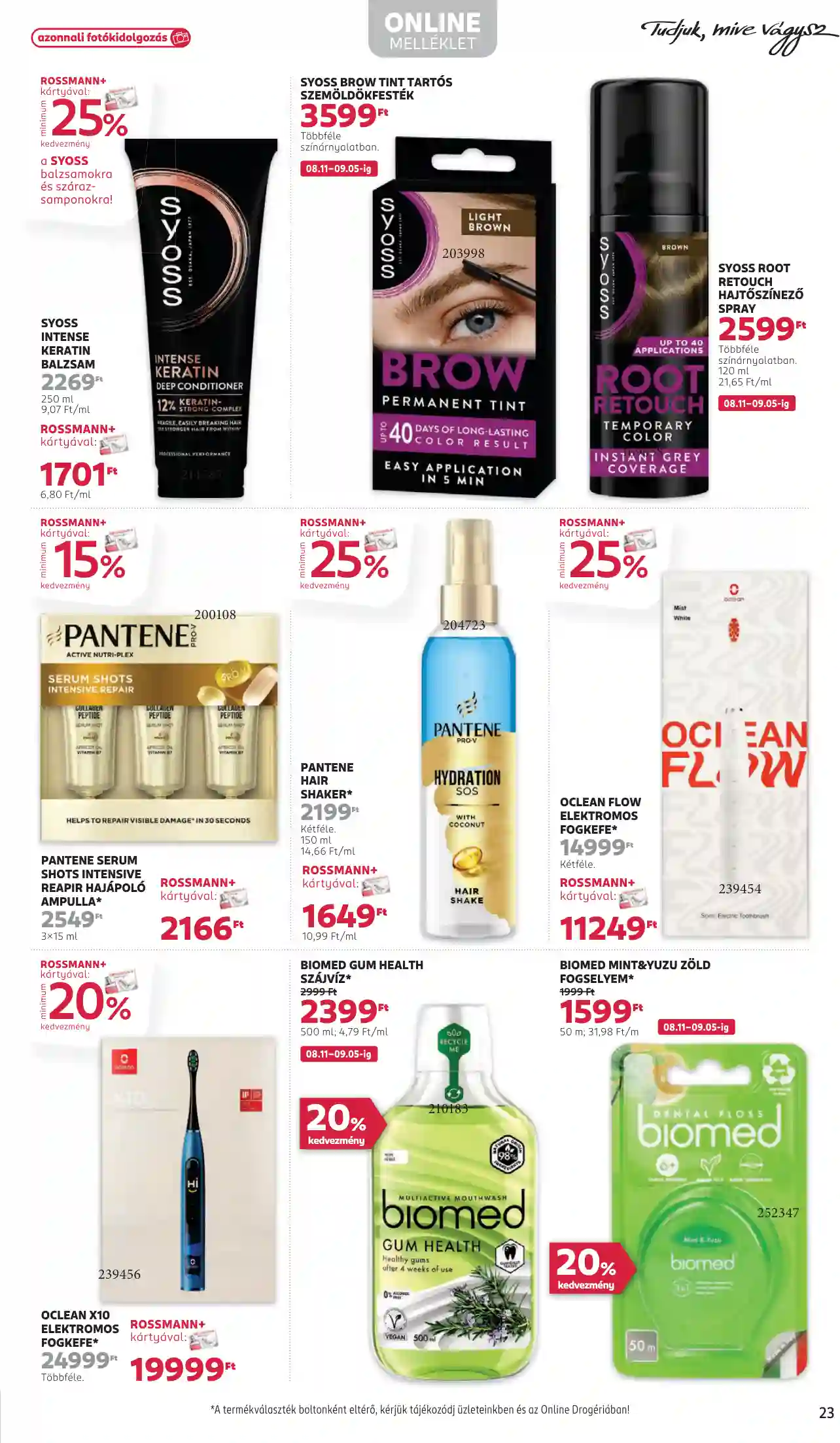 Rossmann akciós újság 33. hét (18 oldal)