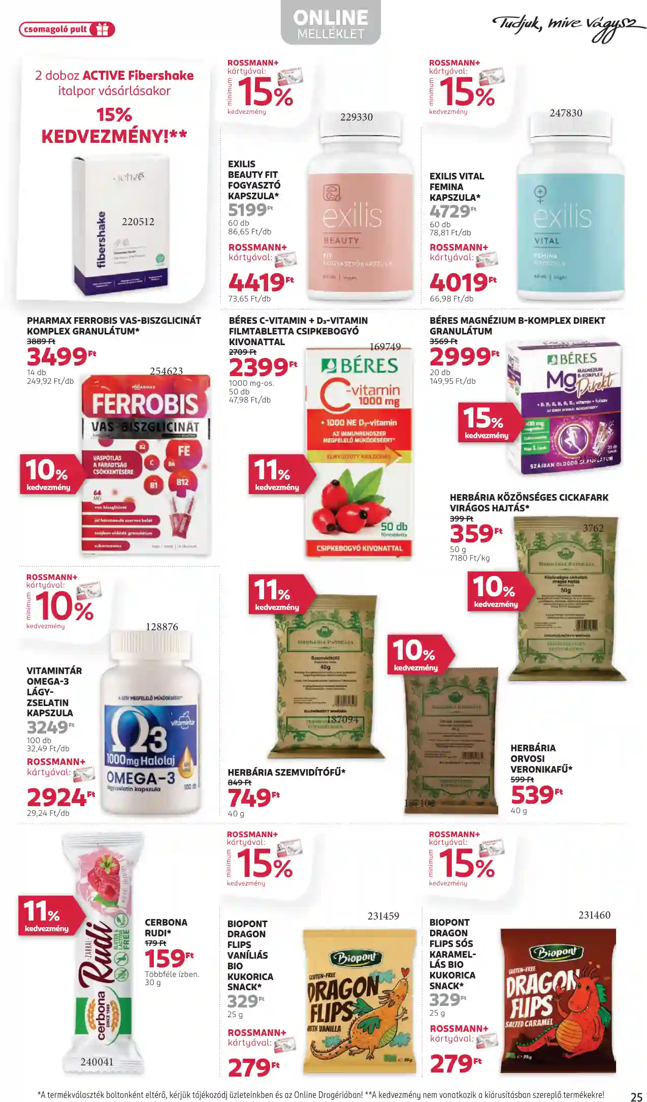 Rossmann akciós újság 33. hét (20 oldal)