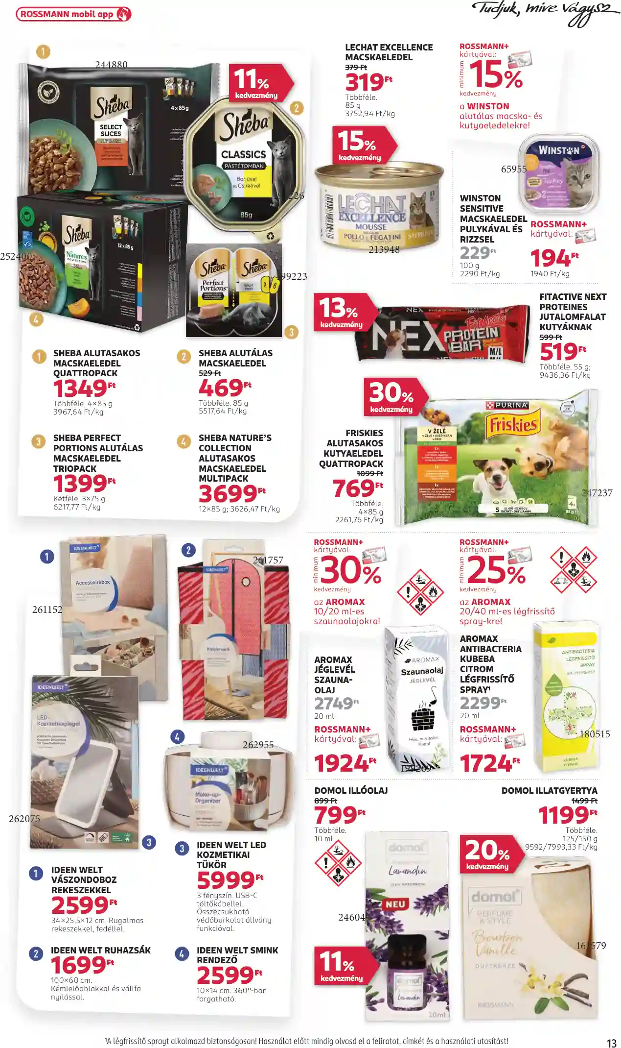 Rossmann akciós újság 35. hét (7 oldal)