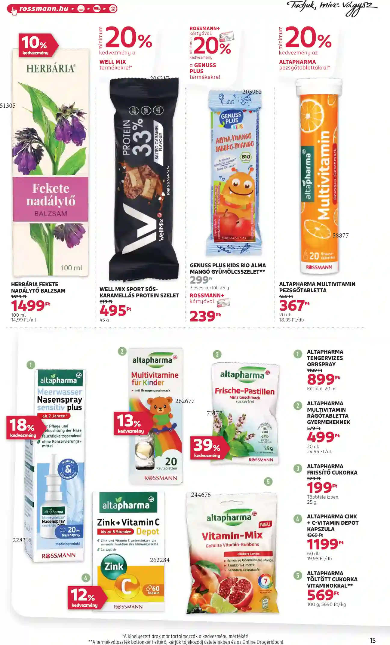 Rossmann akciós újság 35. hét (9 oldal)