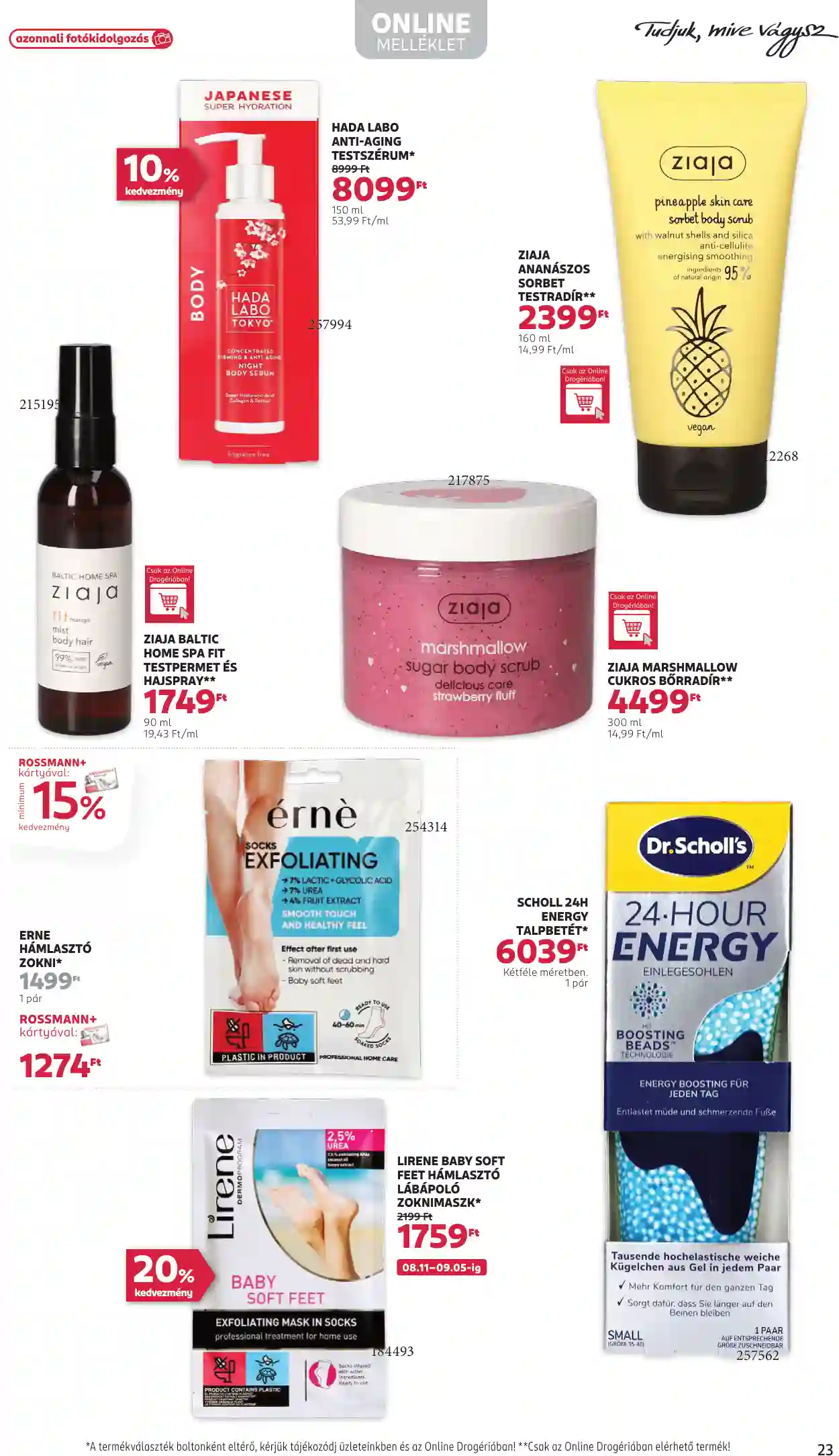 Rossmann akciós újság 35. hét (18 oldal)