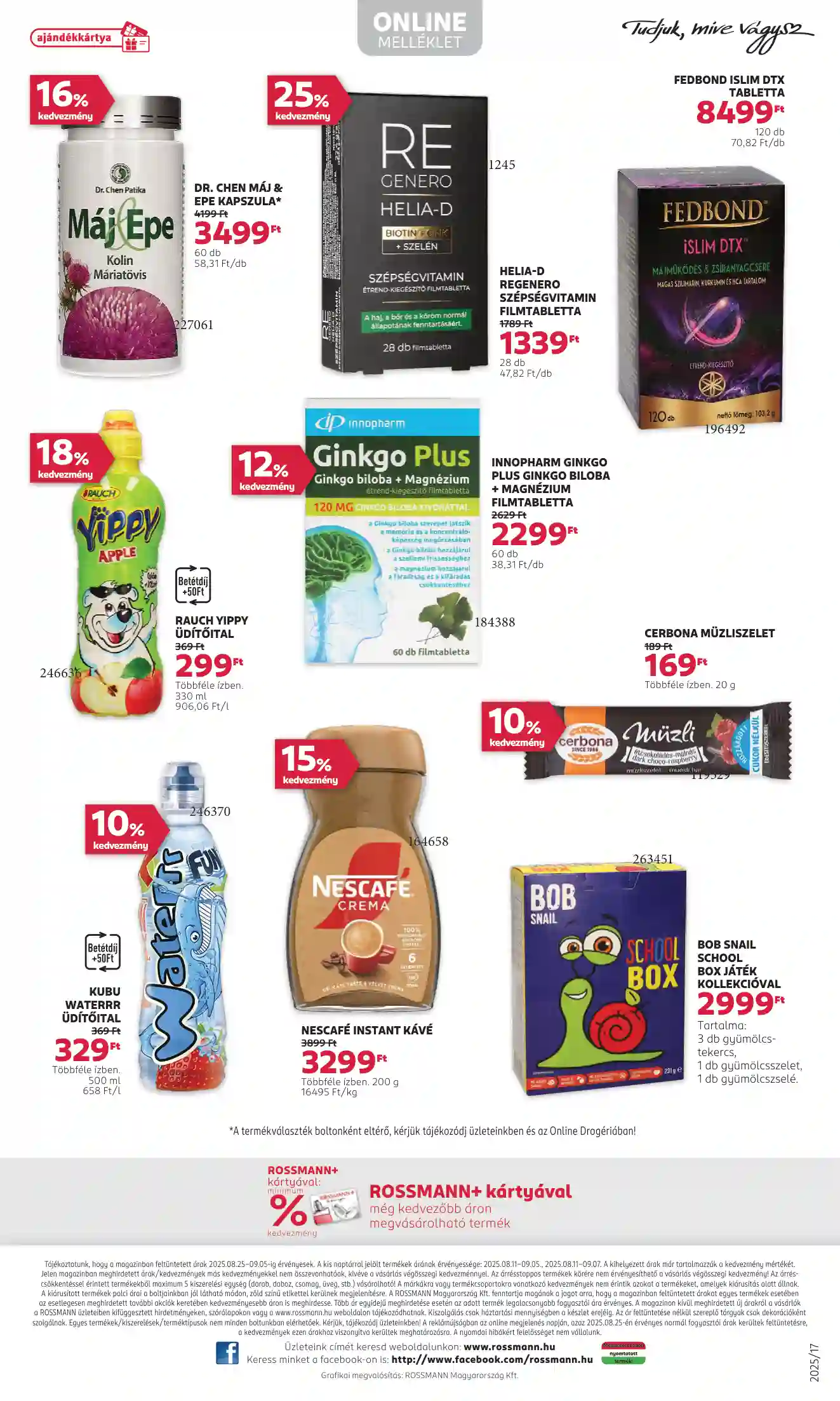 Rossmann akciós újság 35. hét (27 oldal)
