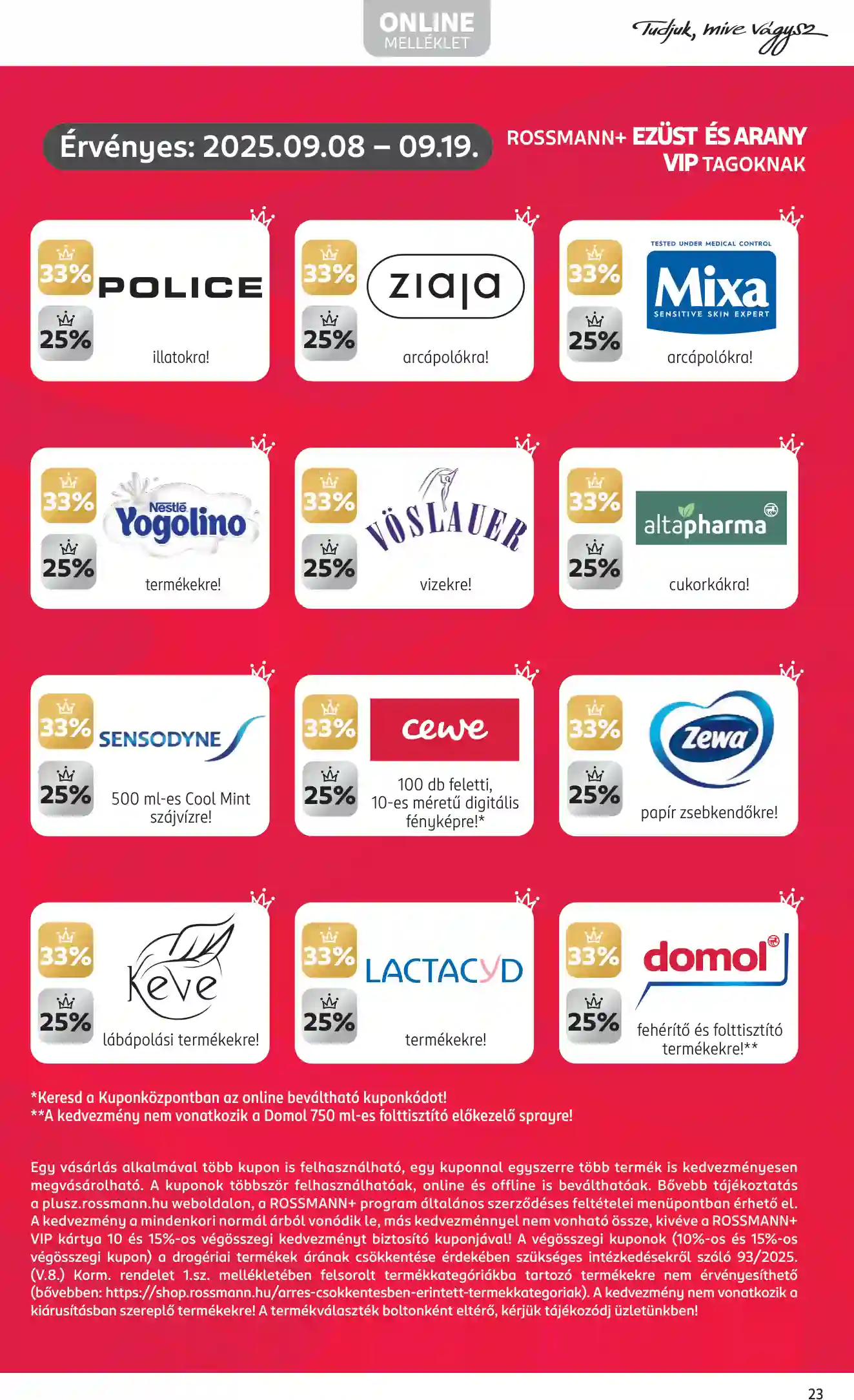 Rossmann akciós újság 37. hét (18 oldal)