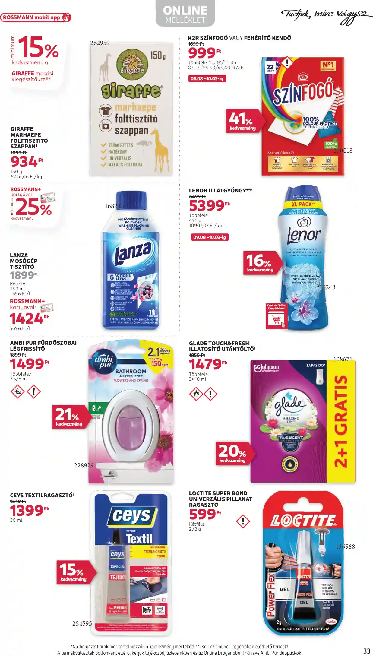 Rossmann akciós újság 37. hét (31 oldal)