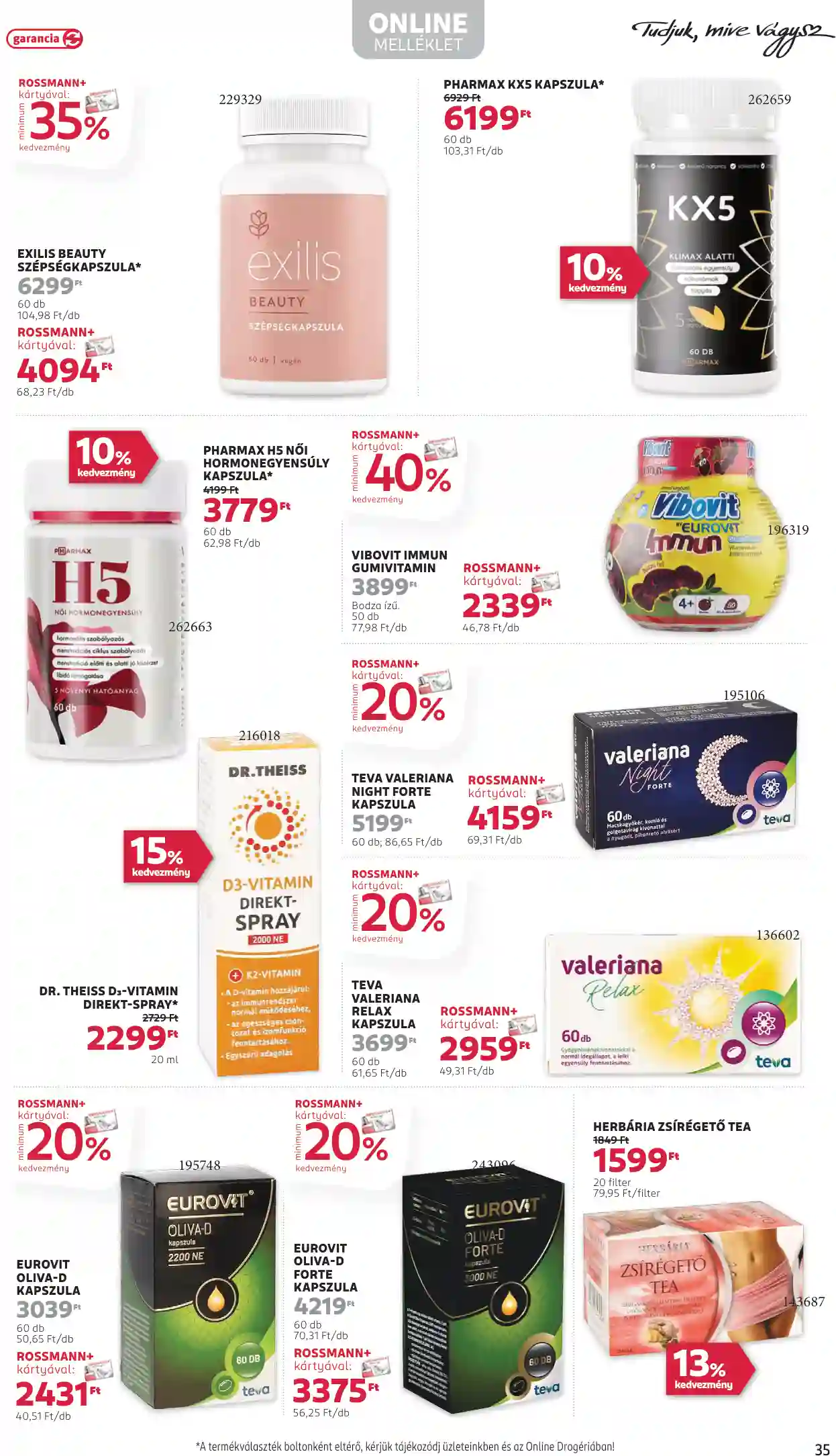Rossmann akciós újság 37. hét (33 oldal)