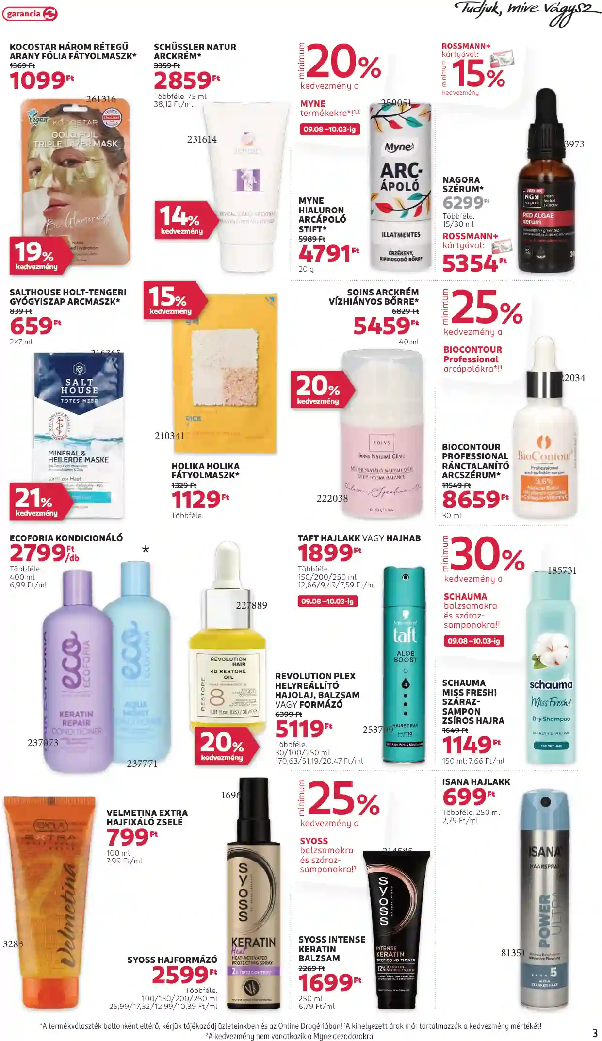Rossmann akciós újság 39. hét (13 oldal)