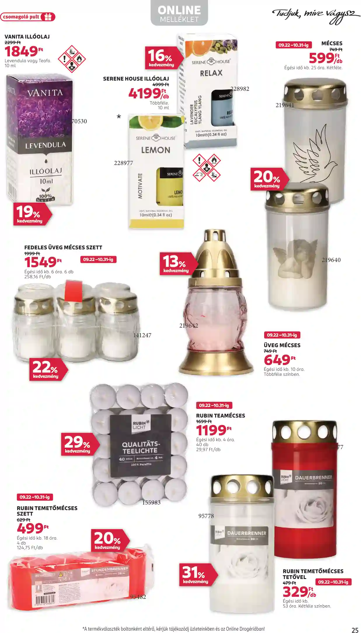Rossmann akciós újság 39. hét (20 oldal)