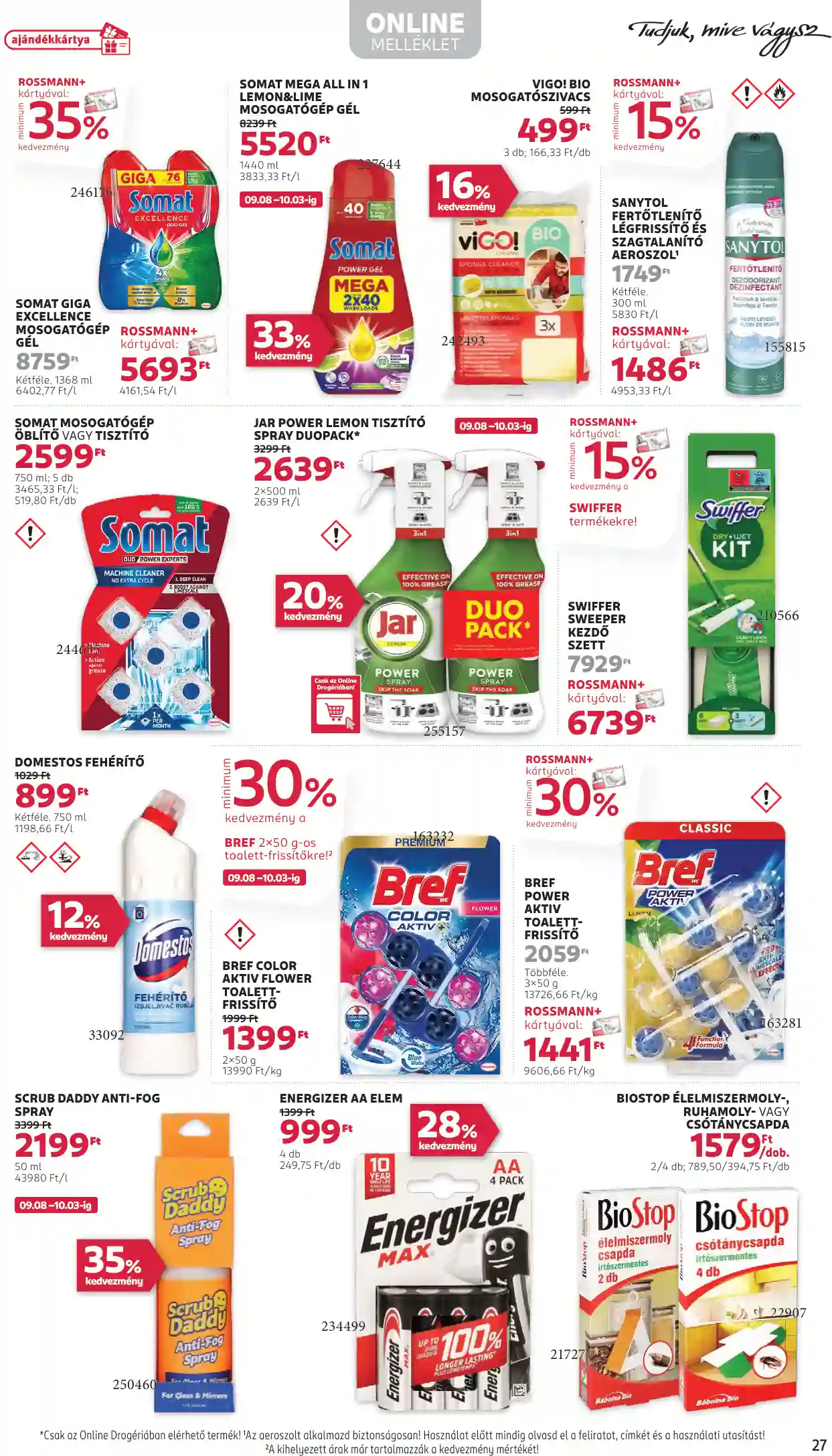 Rossmann akciós újság 39. hét (22 oldal)