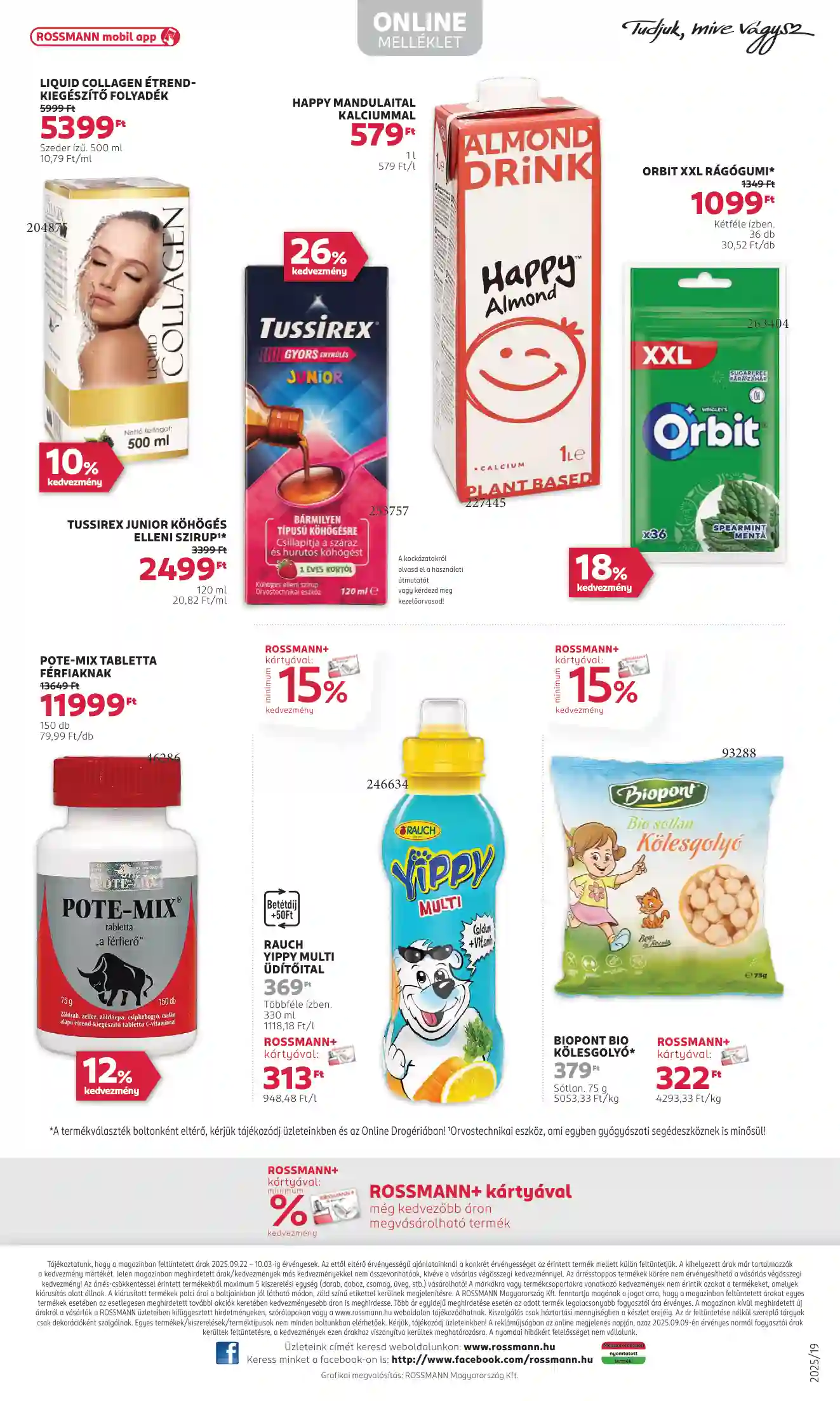 Rossmann akciós újság 39. hét (25 oldal)