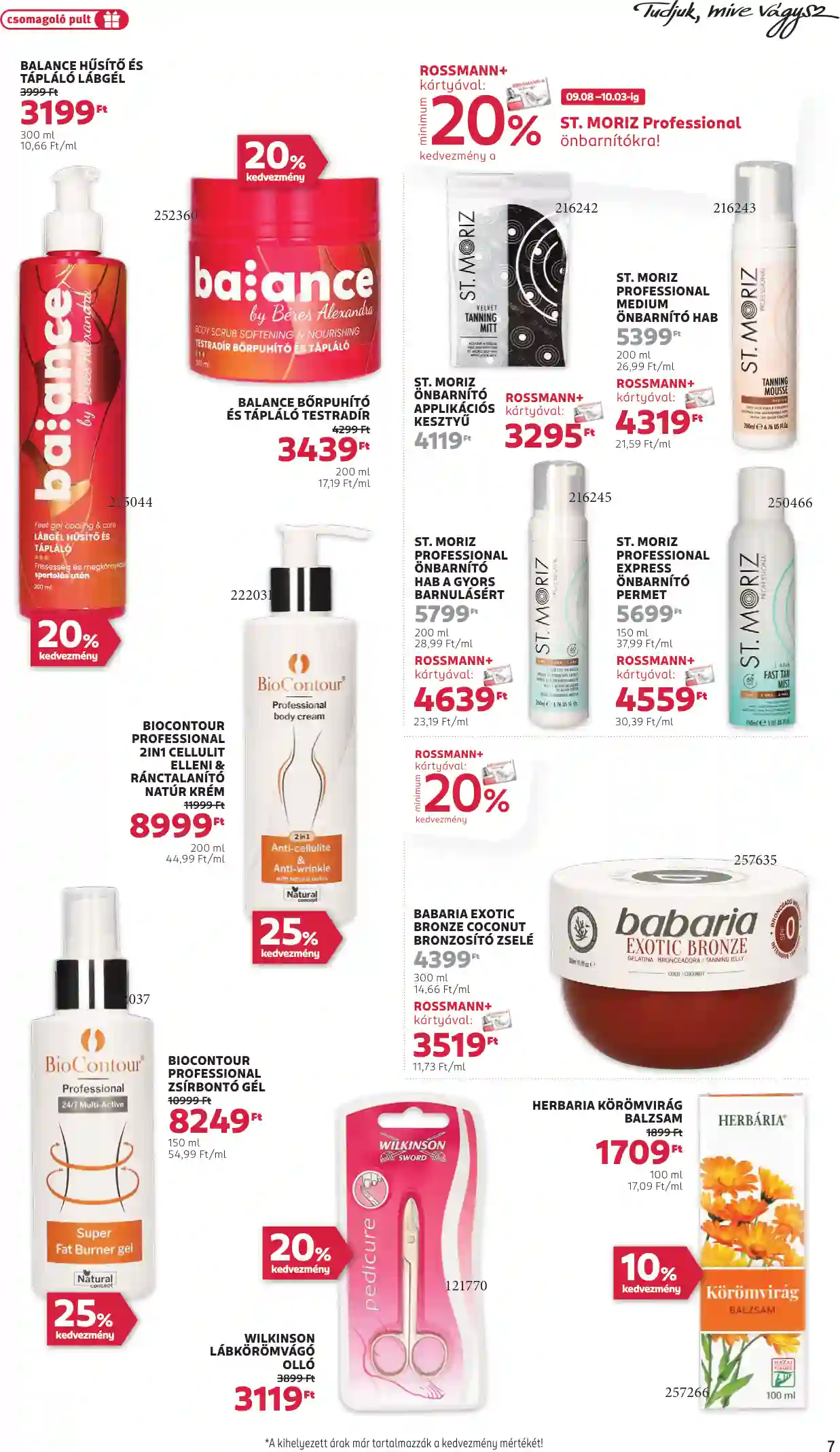 Rossmann akciós újság 39. hét (30 oldal)