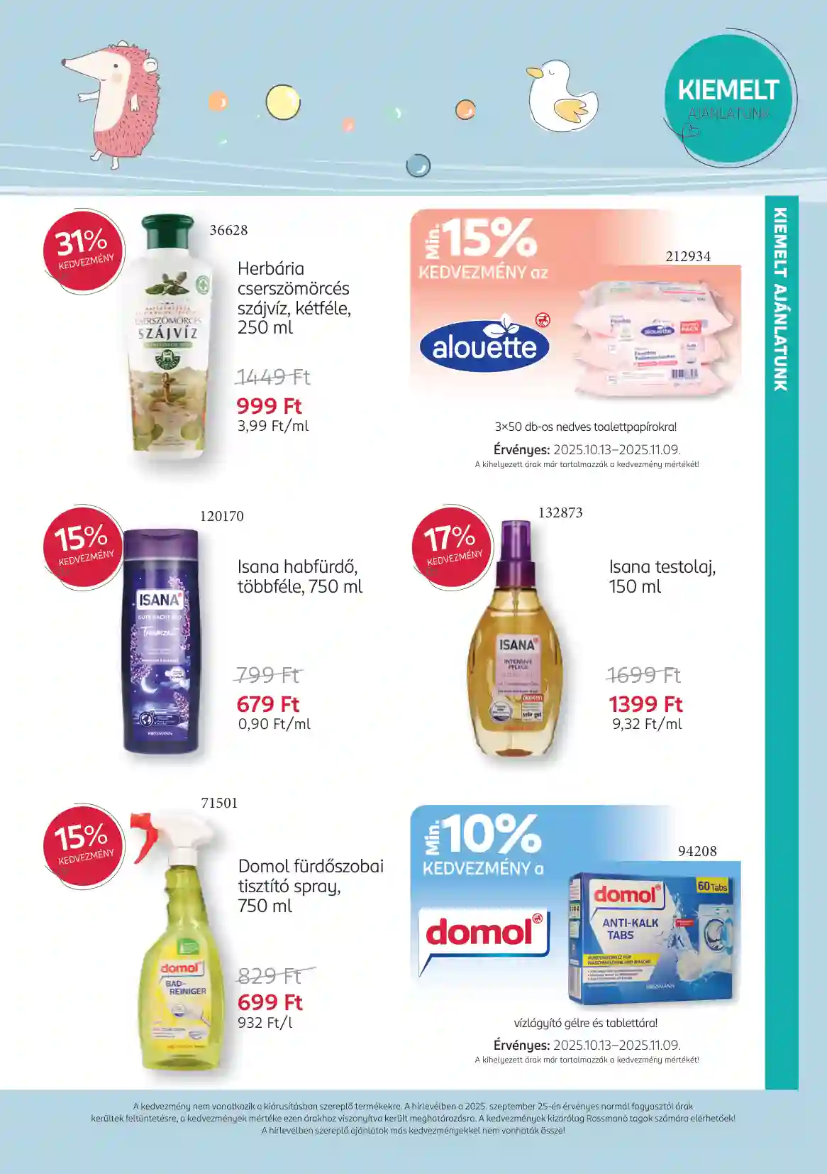 Rossmann akciós újság 42. hét (5 oldal)