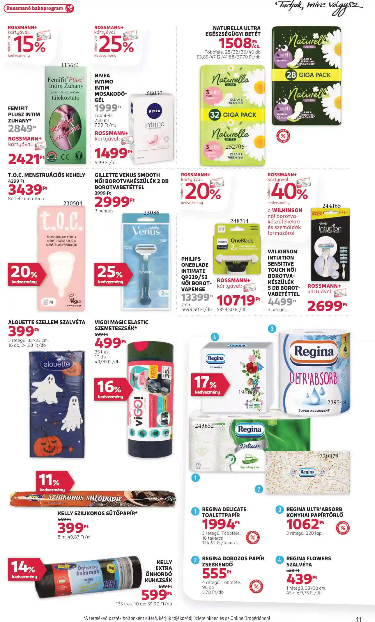 Rossmann akciós újság 43. hét (5 oldal)