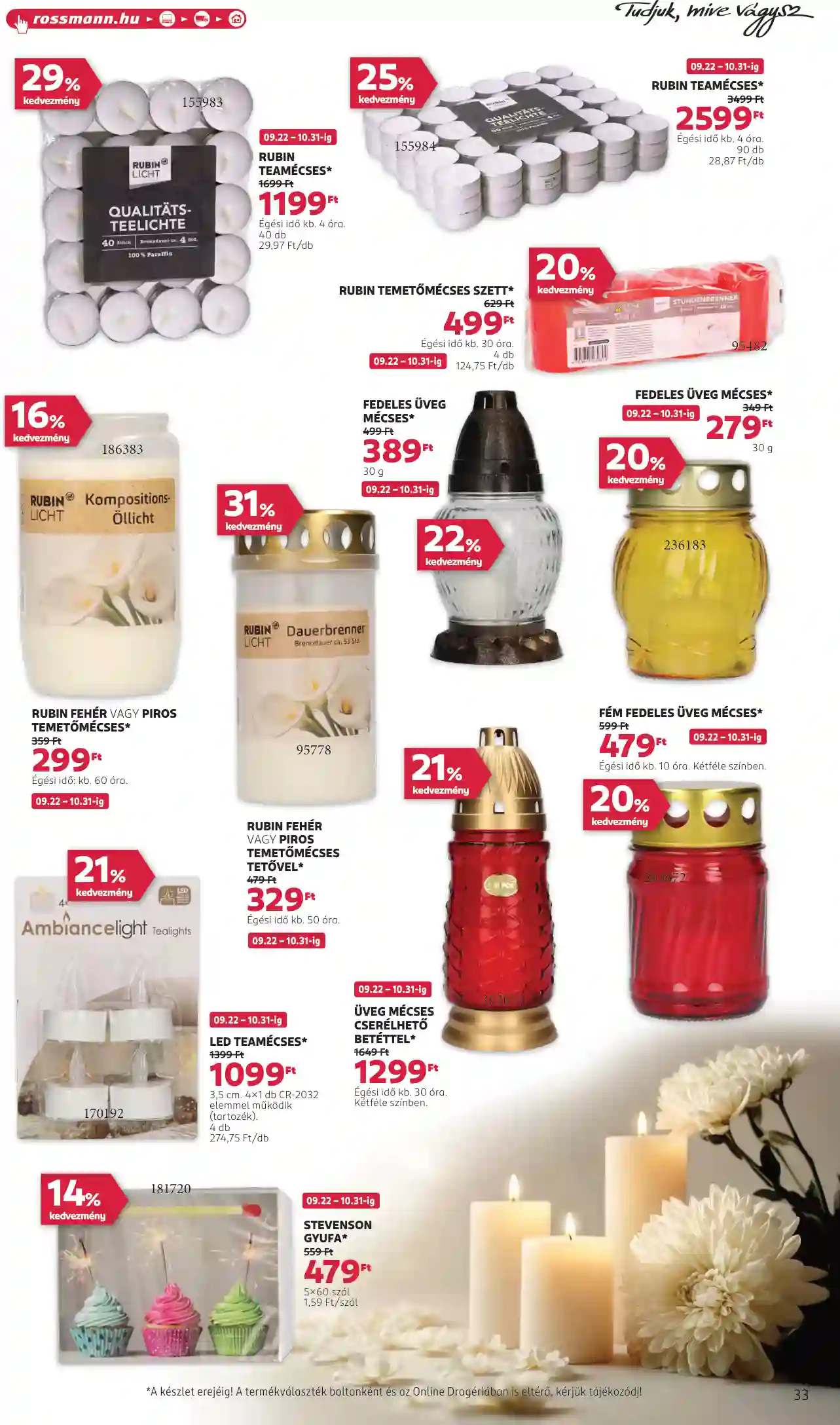 Rossmann akciós újság 43. hét (29 oldal)