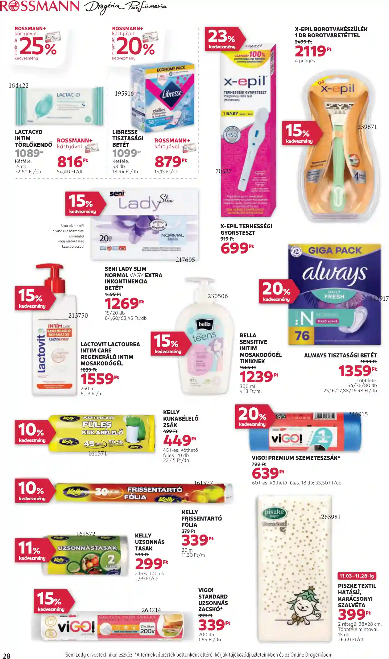 Rossmann akciós újság 45. hét (23 oldal)