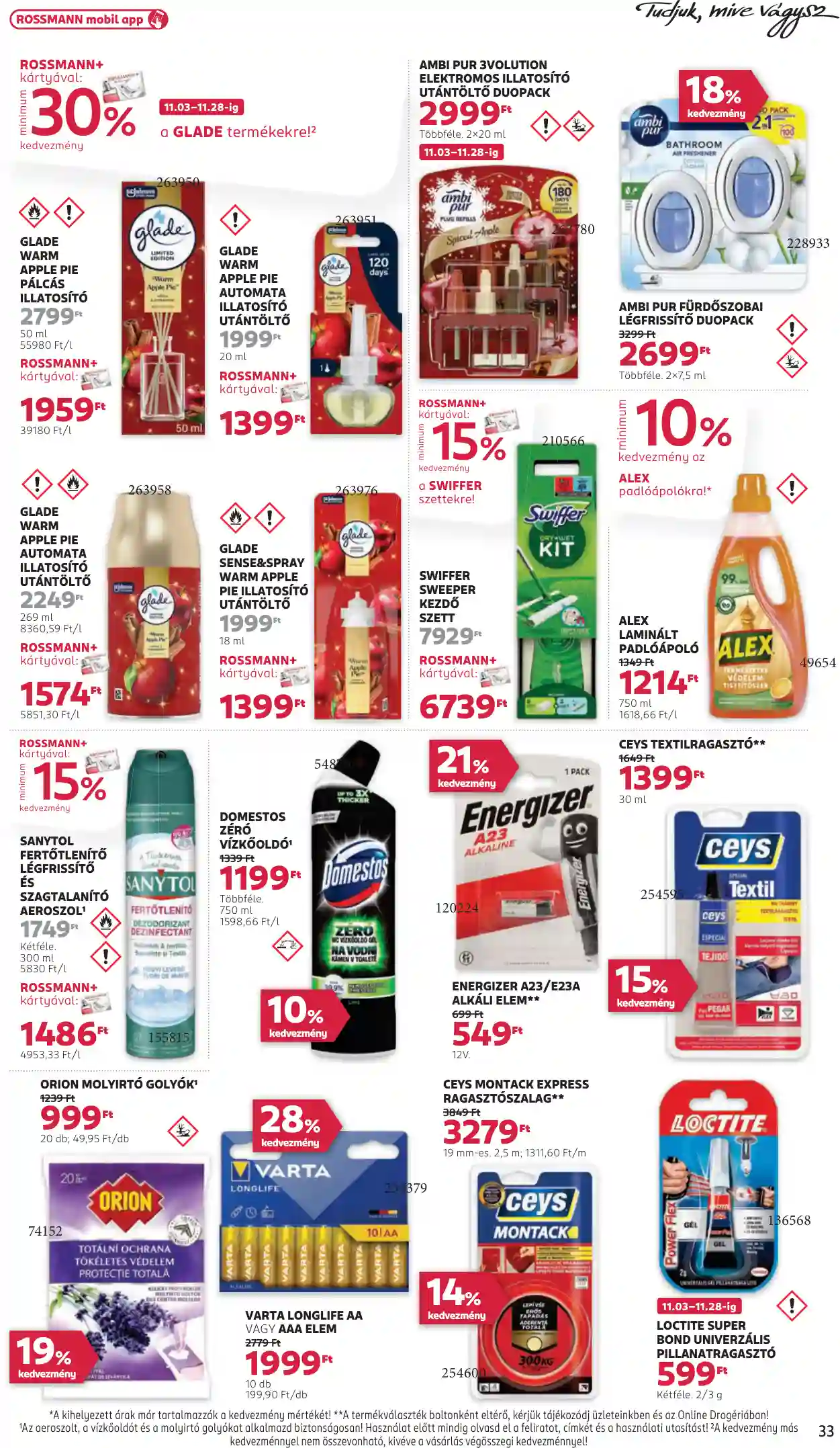 Rossmann akciós újság 45. hét (29 oldal)