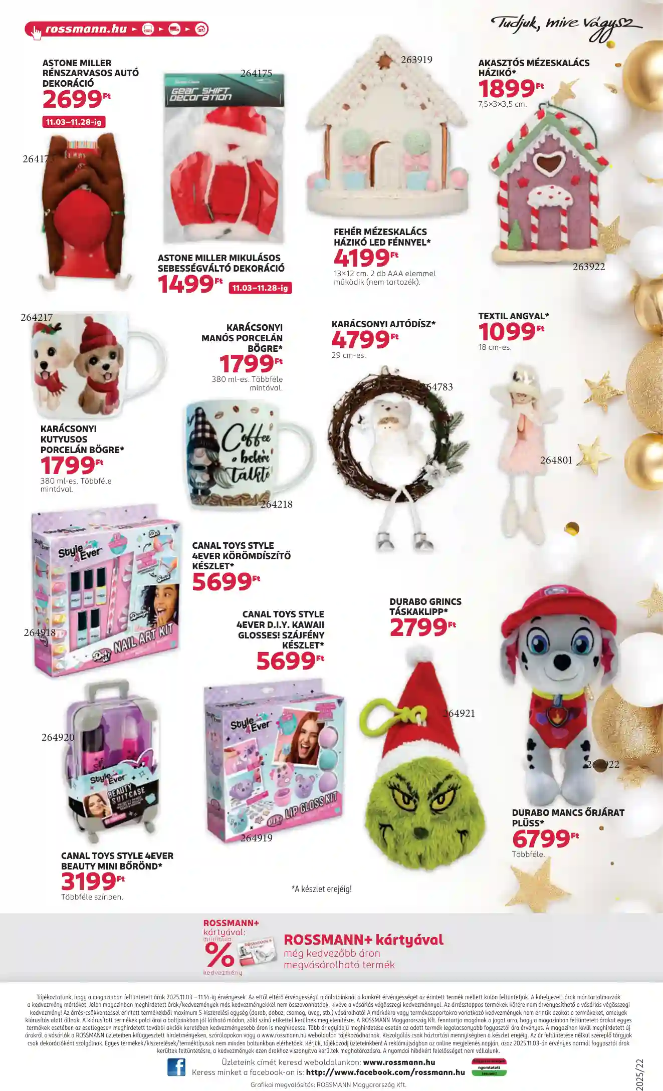 Rossmann akciós újság 45. hét (31 oldal)
