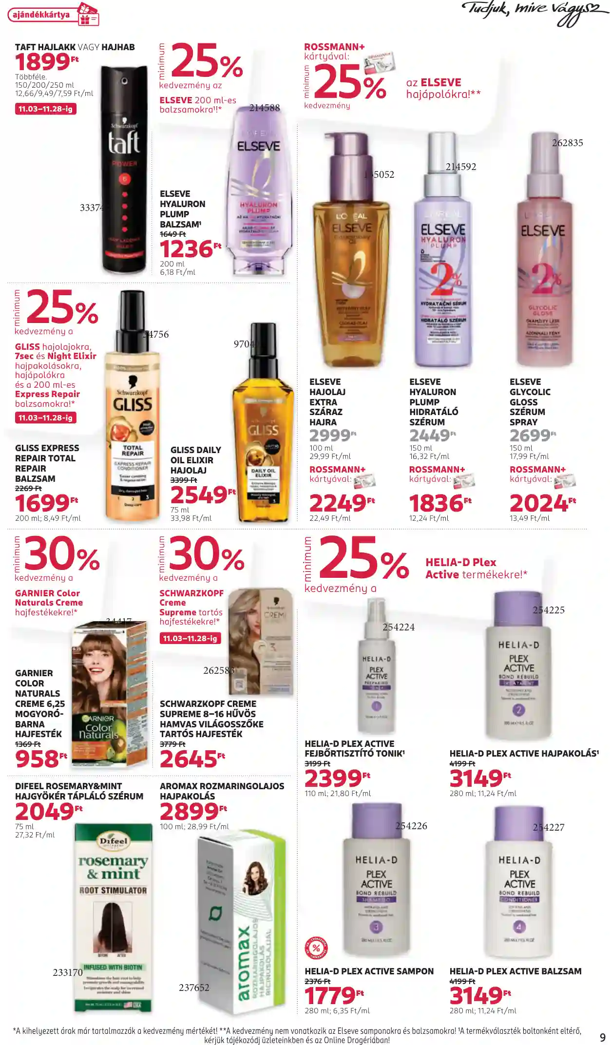 Rossmann akciós újság 45. hét (38 oldal)