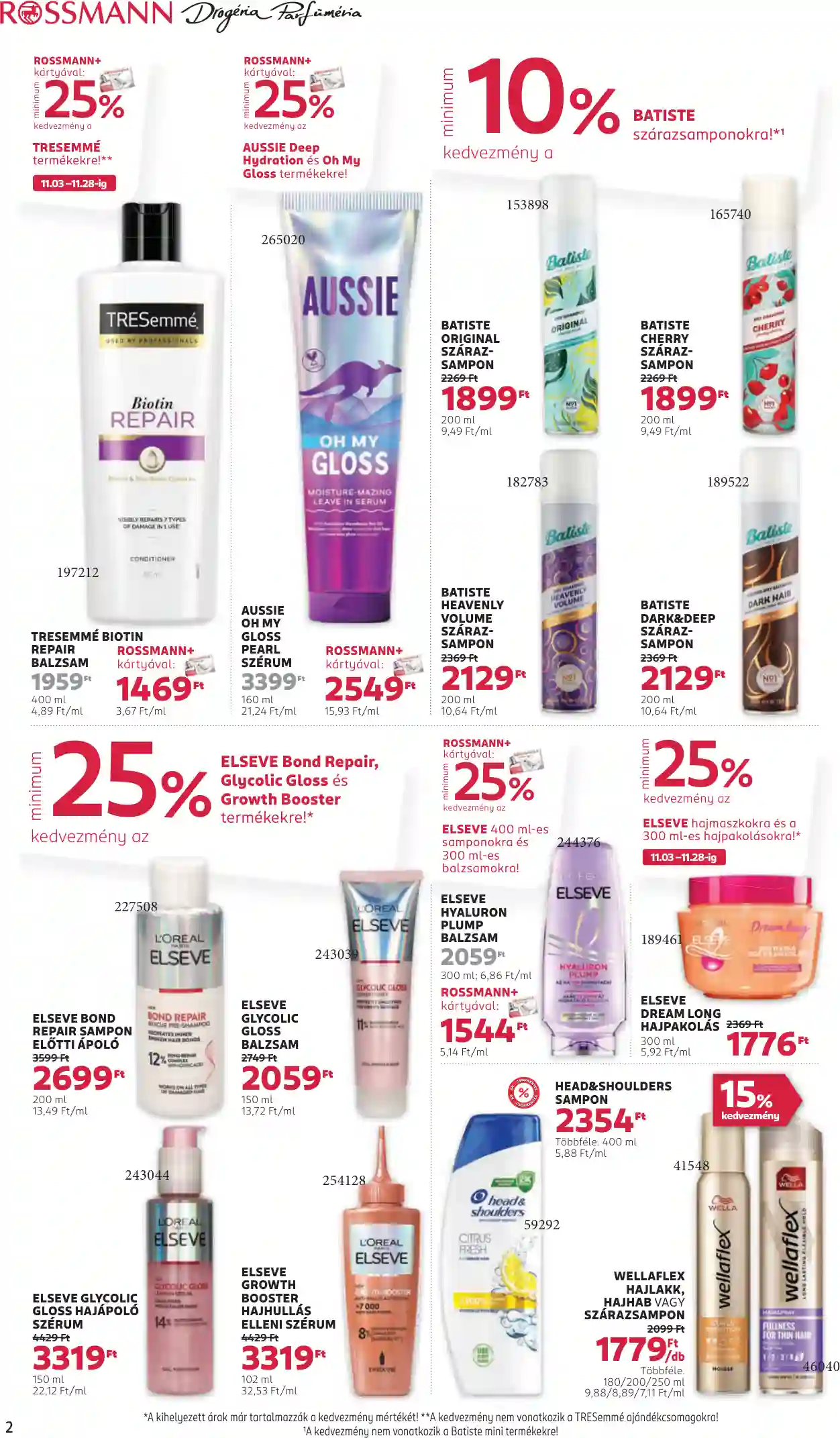 Rossmann akciós újság 47. hét (2 oldal)