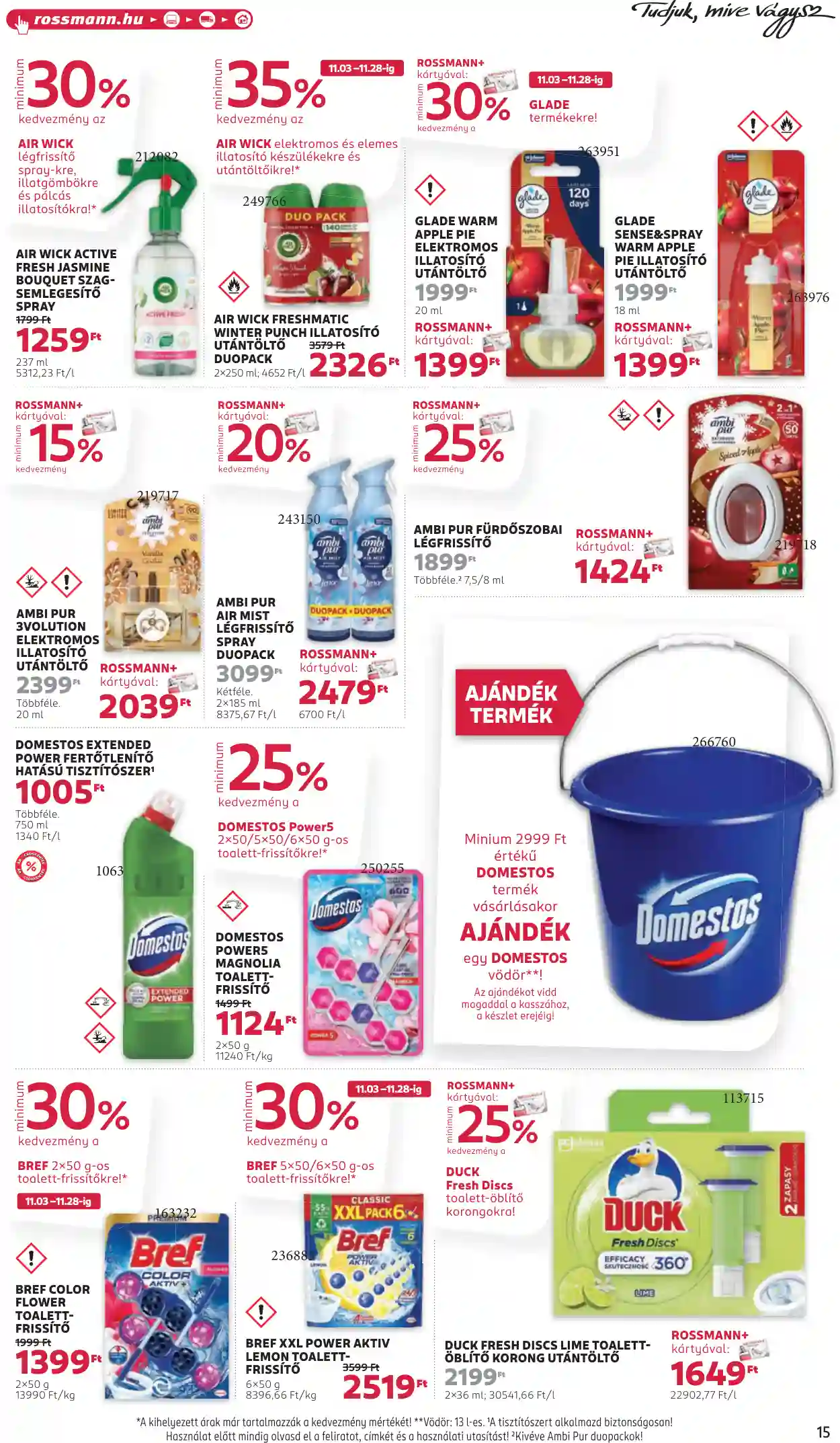 Rossmann akciós újság 47. hét (9 oldal)