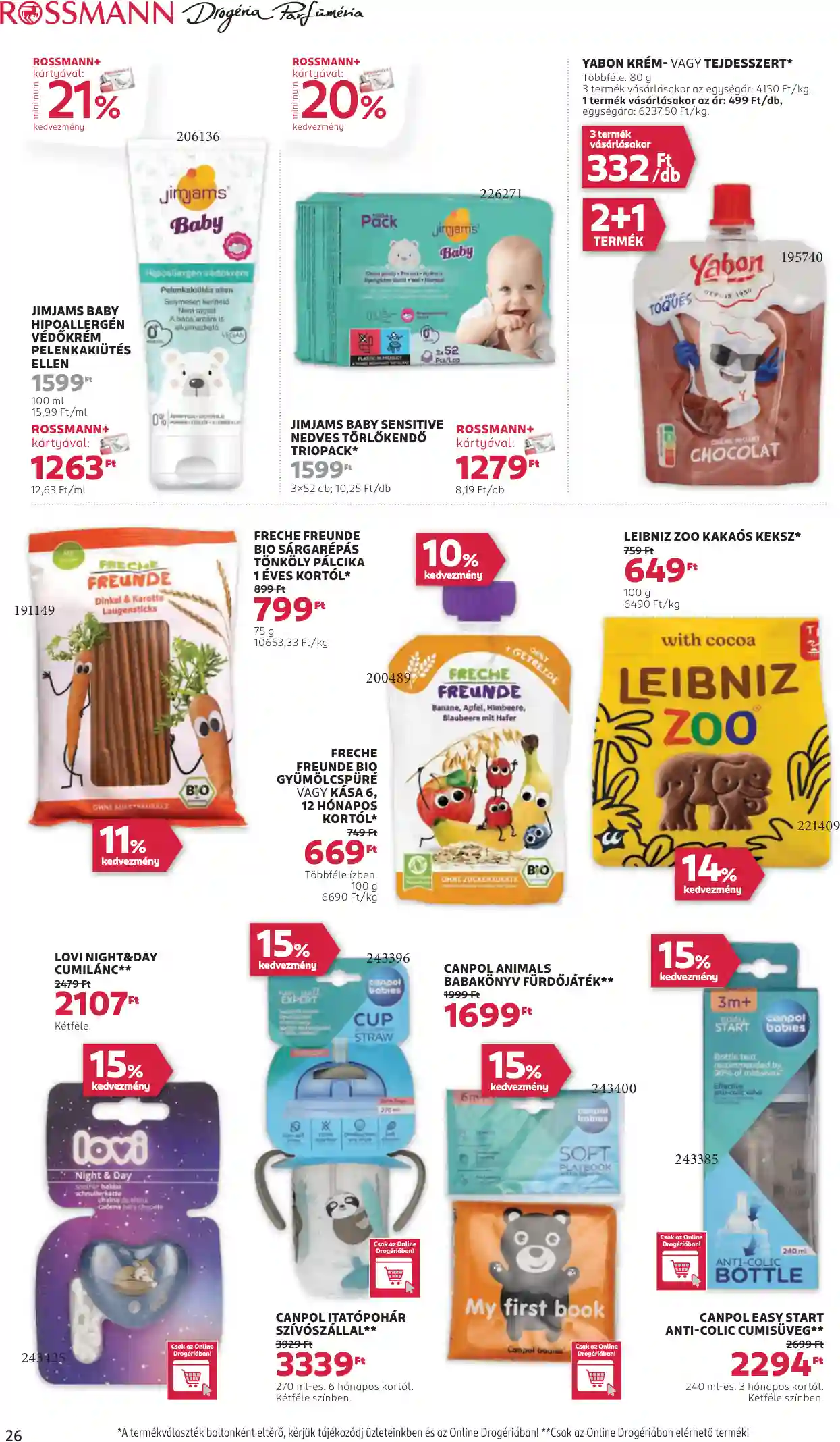 Rossmann akciós újság 47. hét (21 oldal)