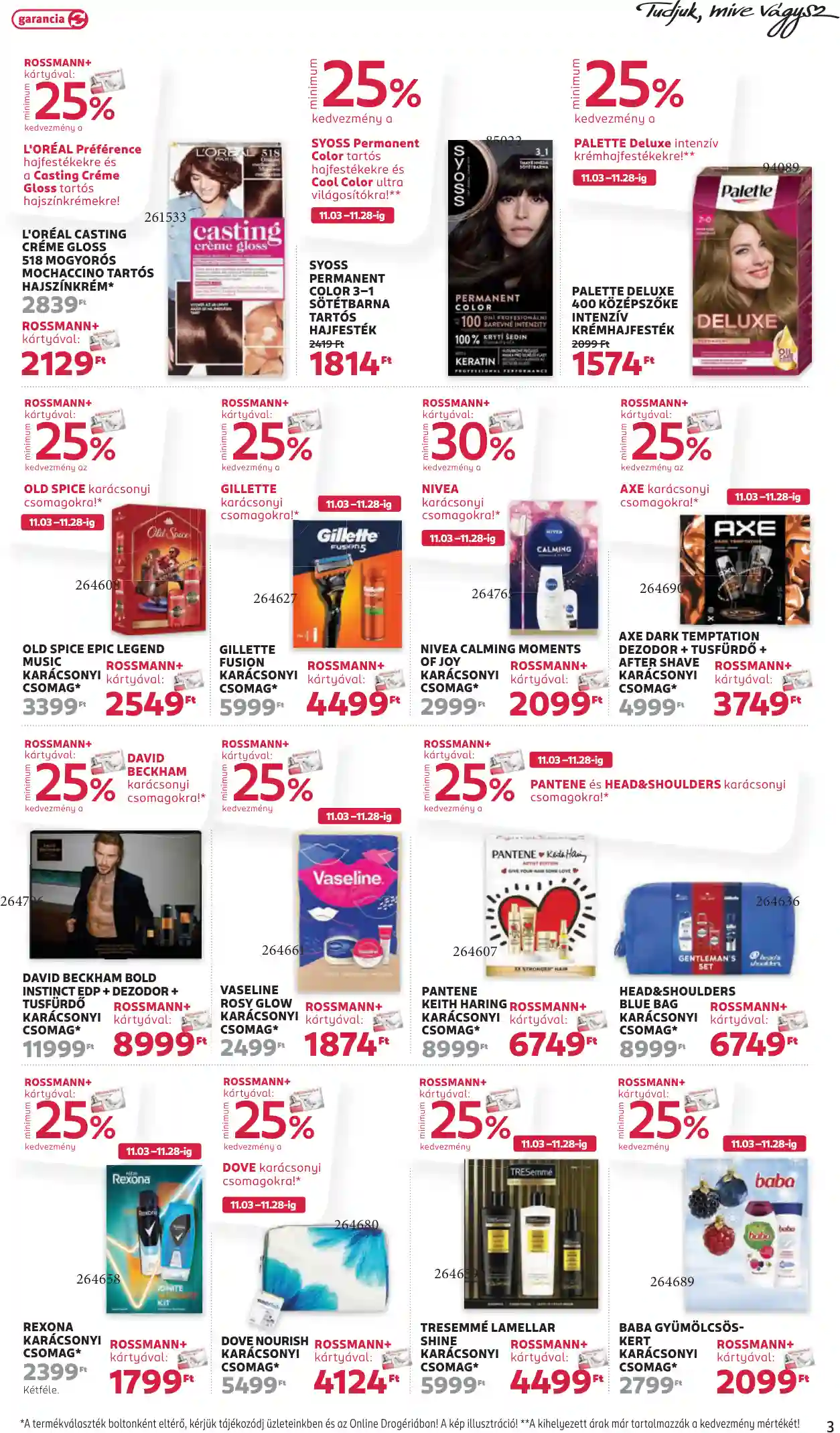 Rossmann akciós újság 47. hét (13 oldal)